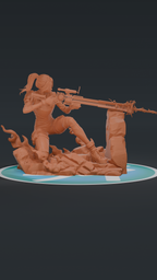 Caitlyn - Arcane League of Legends | Custom Statue 3D printed figure