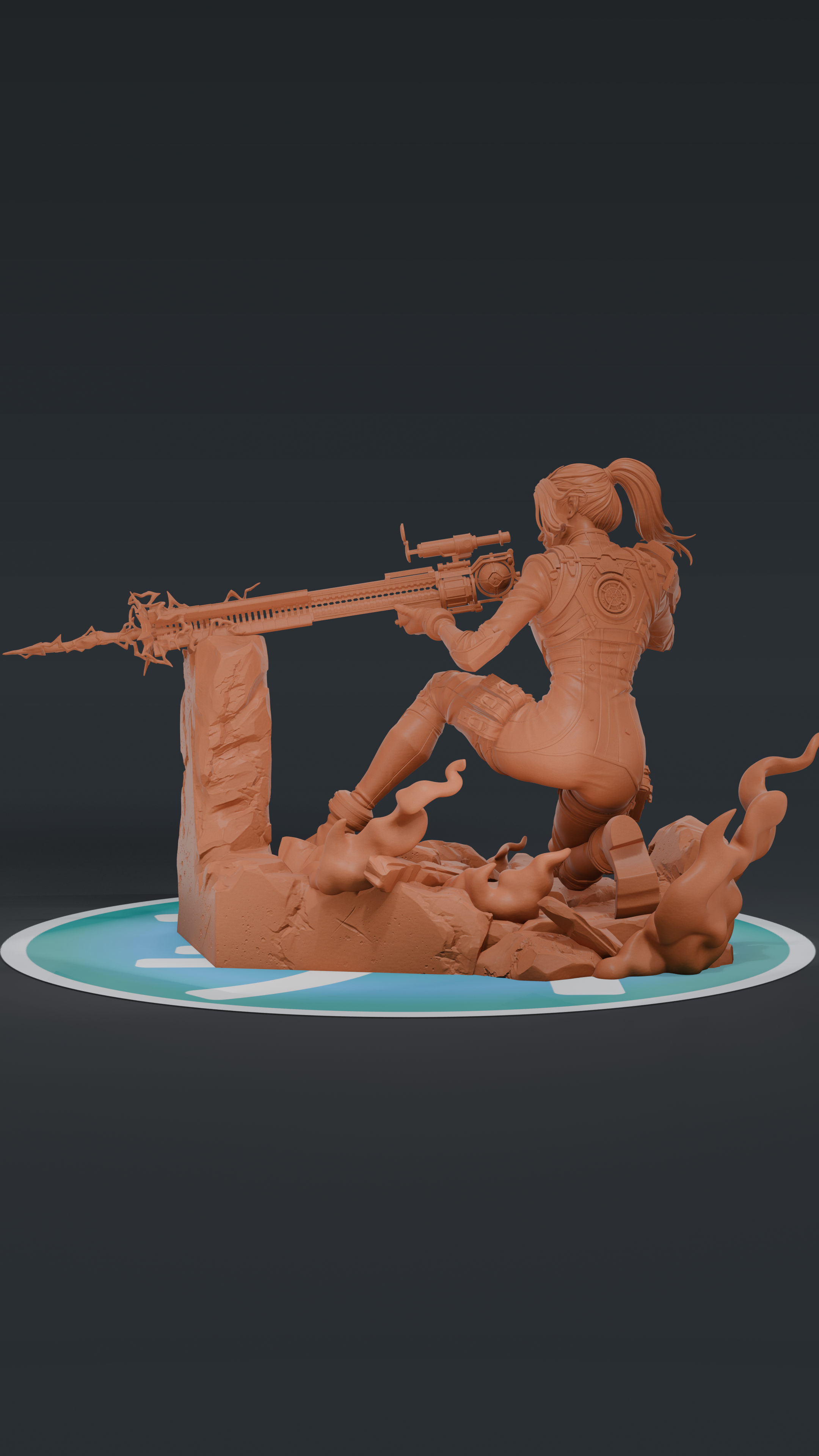 Caitlyn - Arcane League of Legends | Custom Statue 3D printed figure