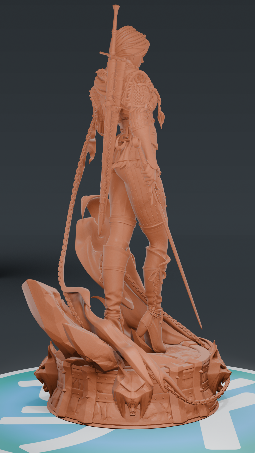 Ciri (Stylized) - The Witcher 4 | Custom Statue 3D printed figure