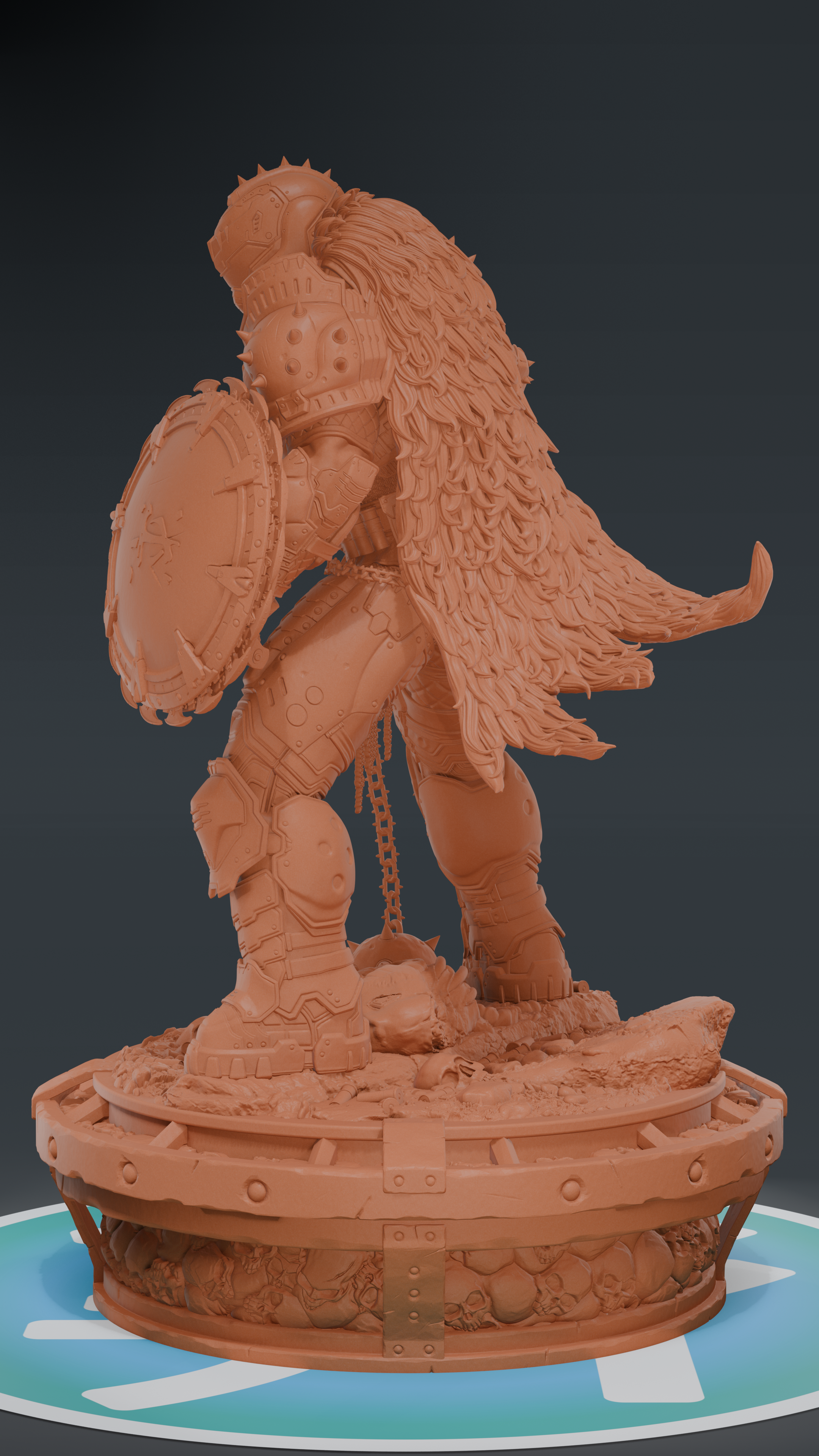 Doom Slayer - Doom The Dark Ages | Custom Statue 3D printed figure