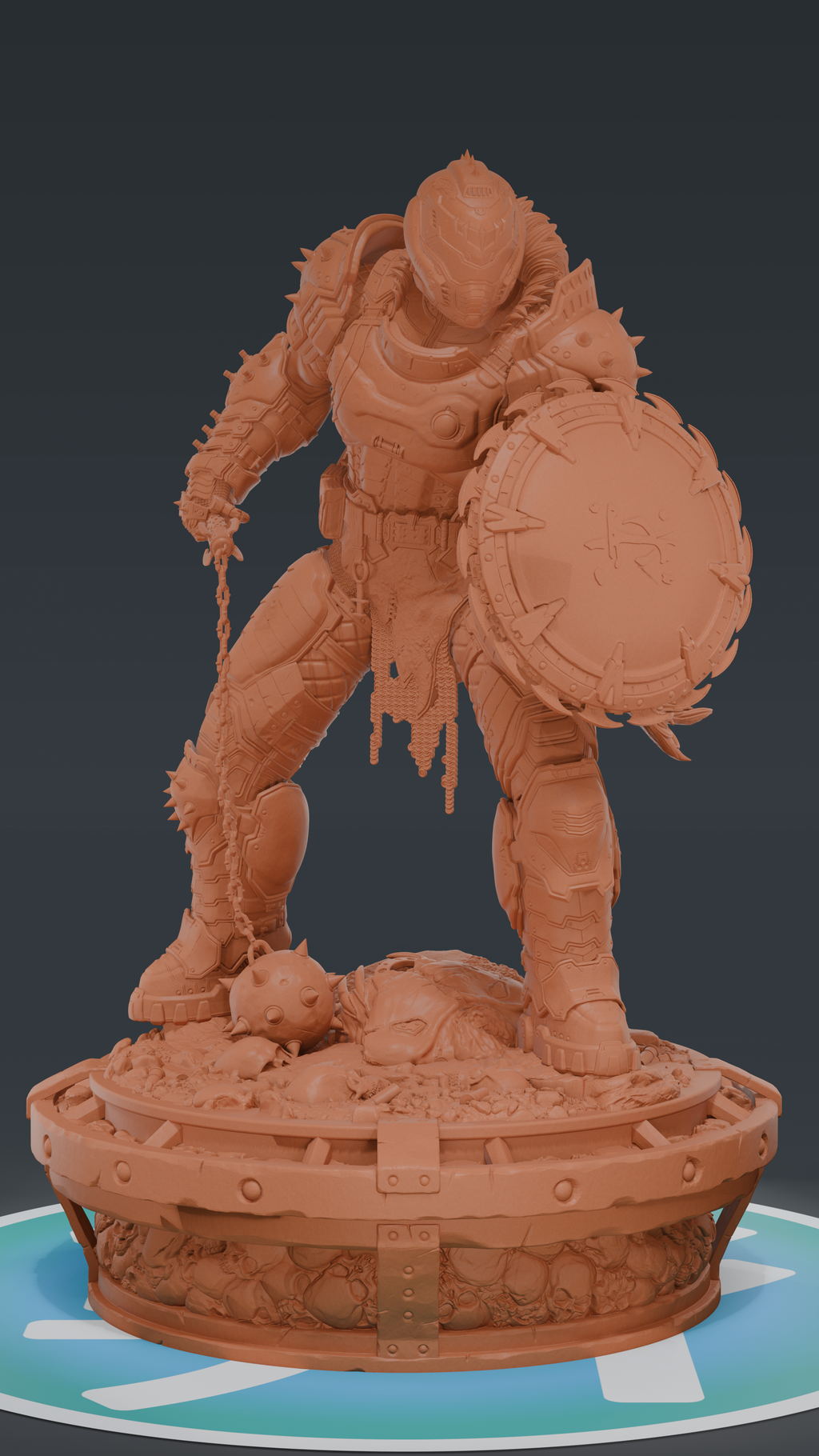 Doom Slayer - Doom The Dark Ages | Custom Statue 3D printed figure