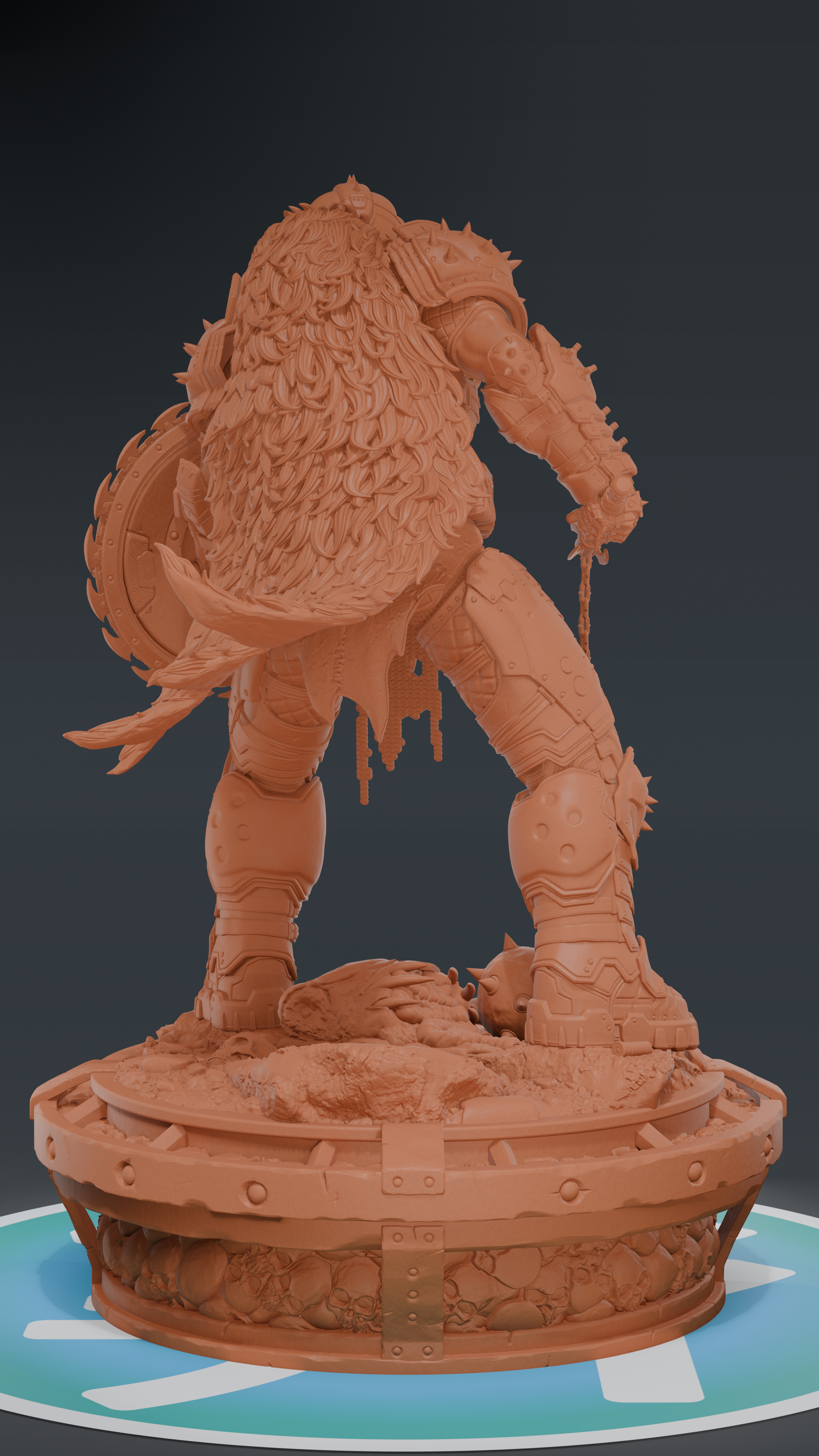 Doom Slayer - Doom The Dark Ages | Custom Statue 3D printed figure