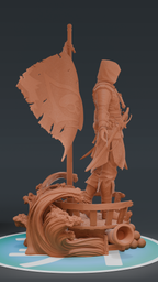 Eduard Kenway - Assinss Creed Black Flag | Custom Statue 3D printed figure