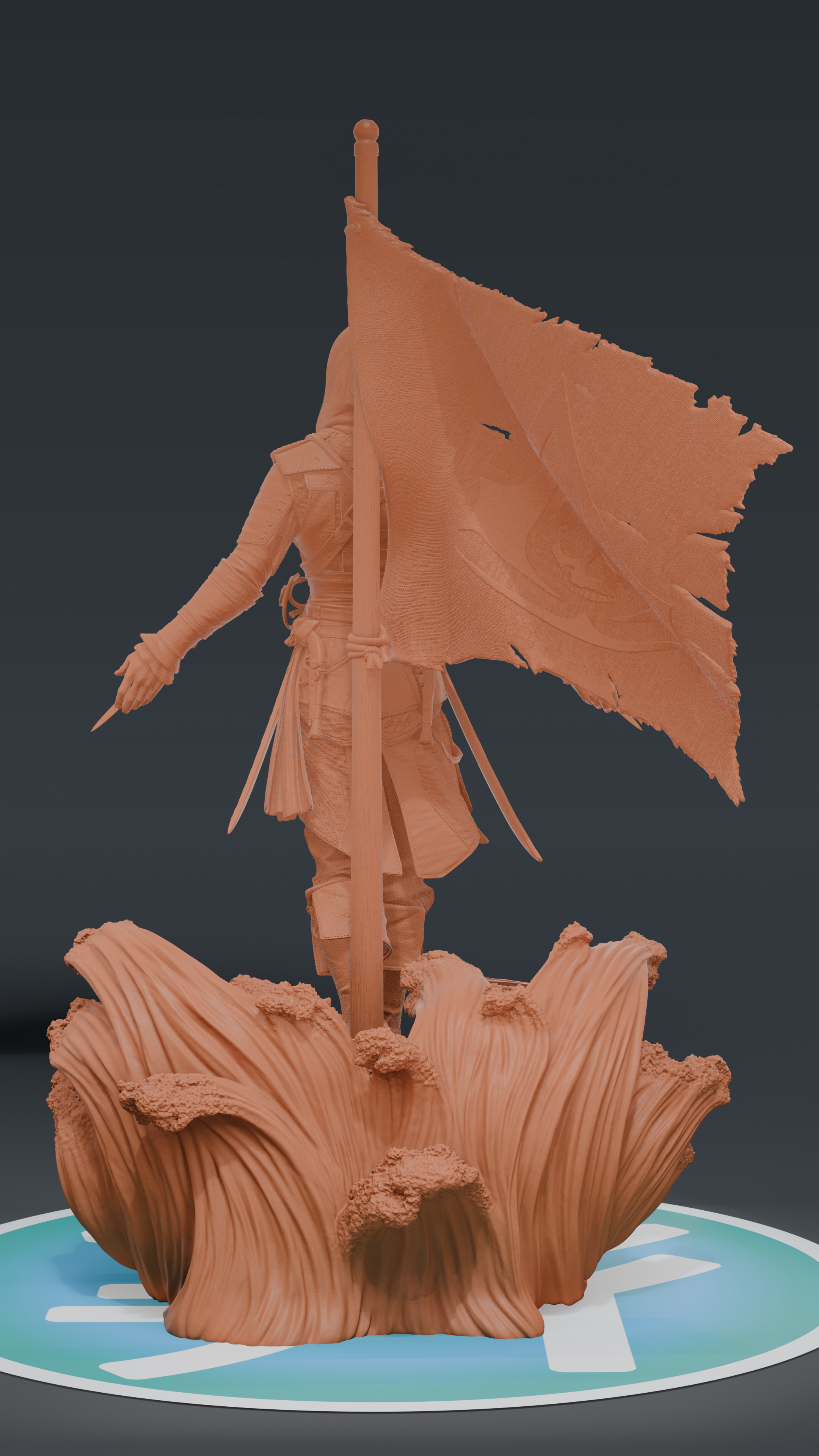 Eduard Kenway - Assinss Creed Black Flag | Custom Statue 3D printed figure