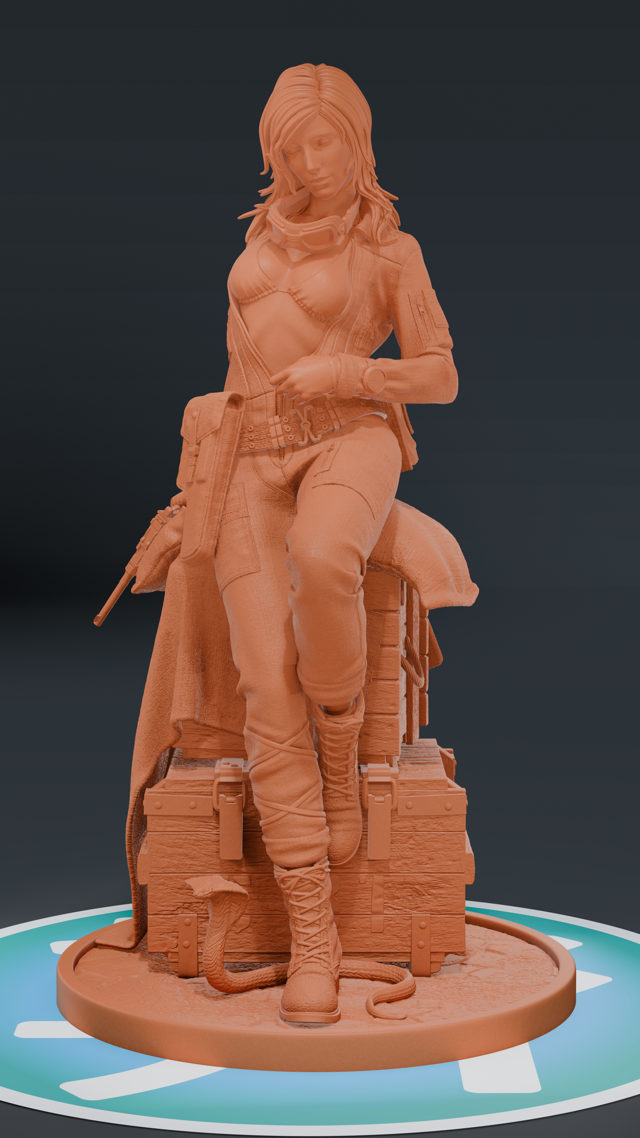 Eva - Metal Gear Solid Delta | Custom Statue 3D printed figure