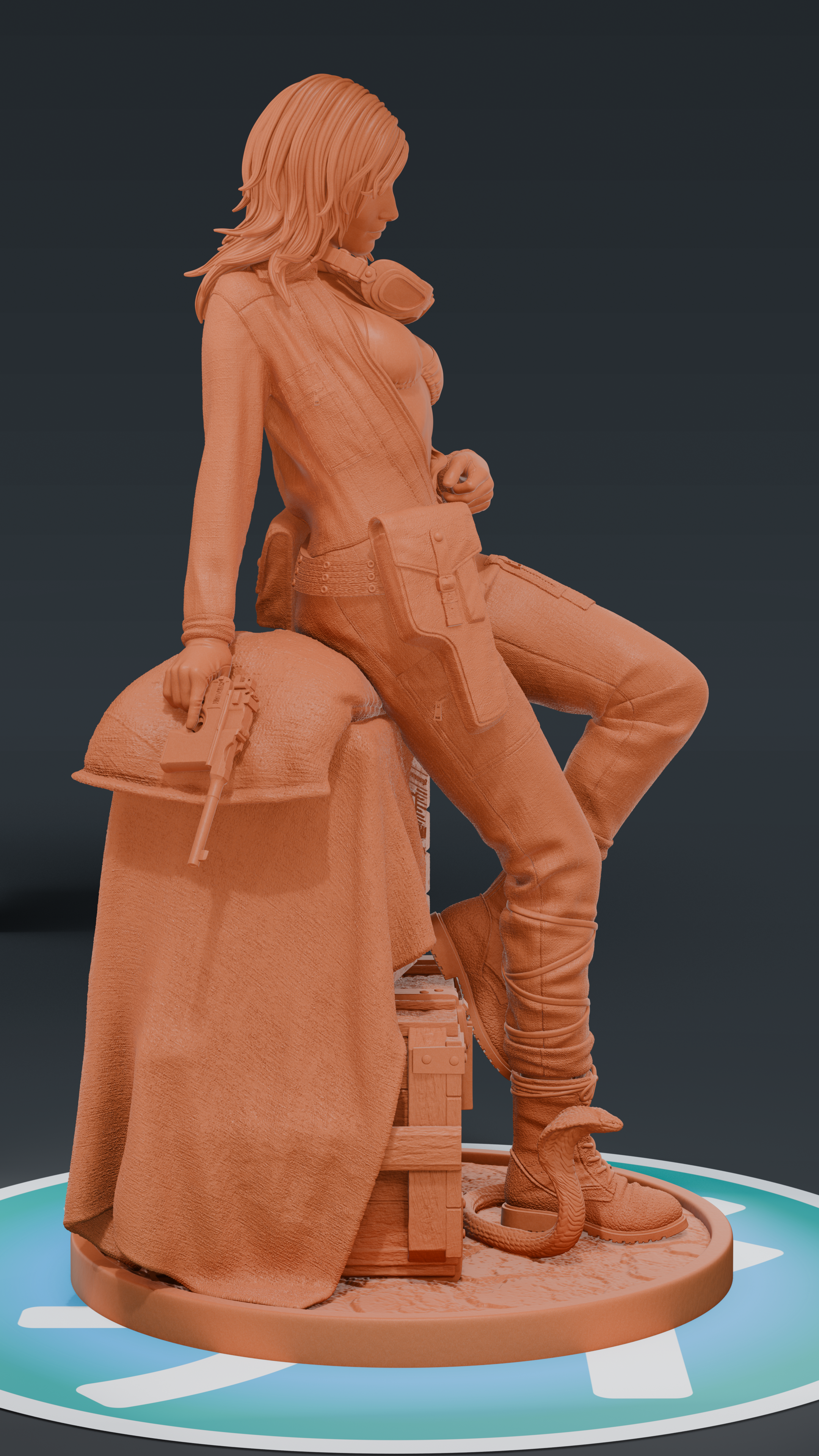 Eva - Metal Gear Solid Delta | Custom Statue 3D printed figure