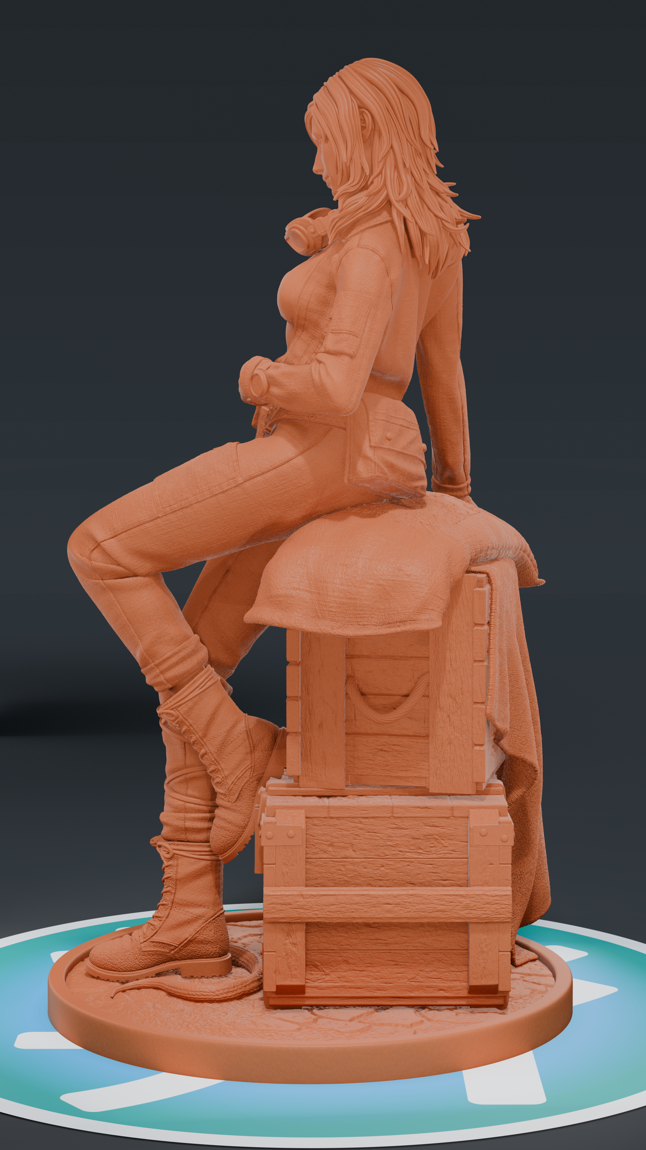 Eva - Metal Gear Solid Delta | Custom Statue 3D printed figure