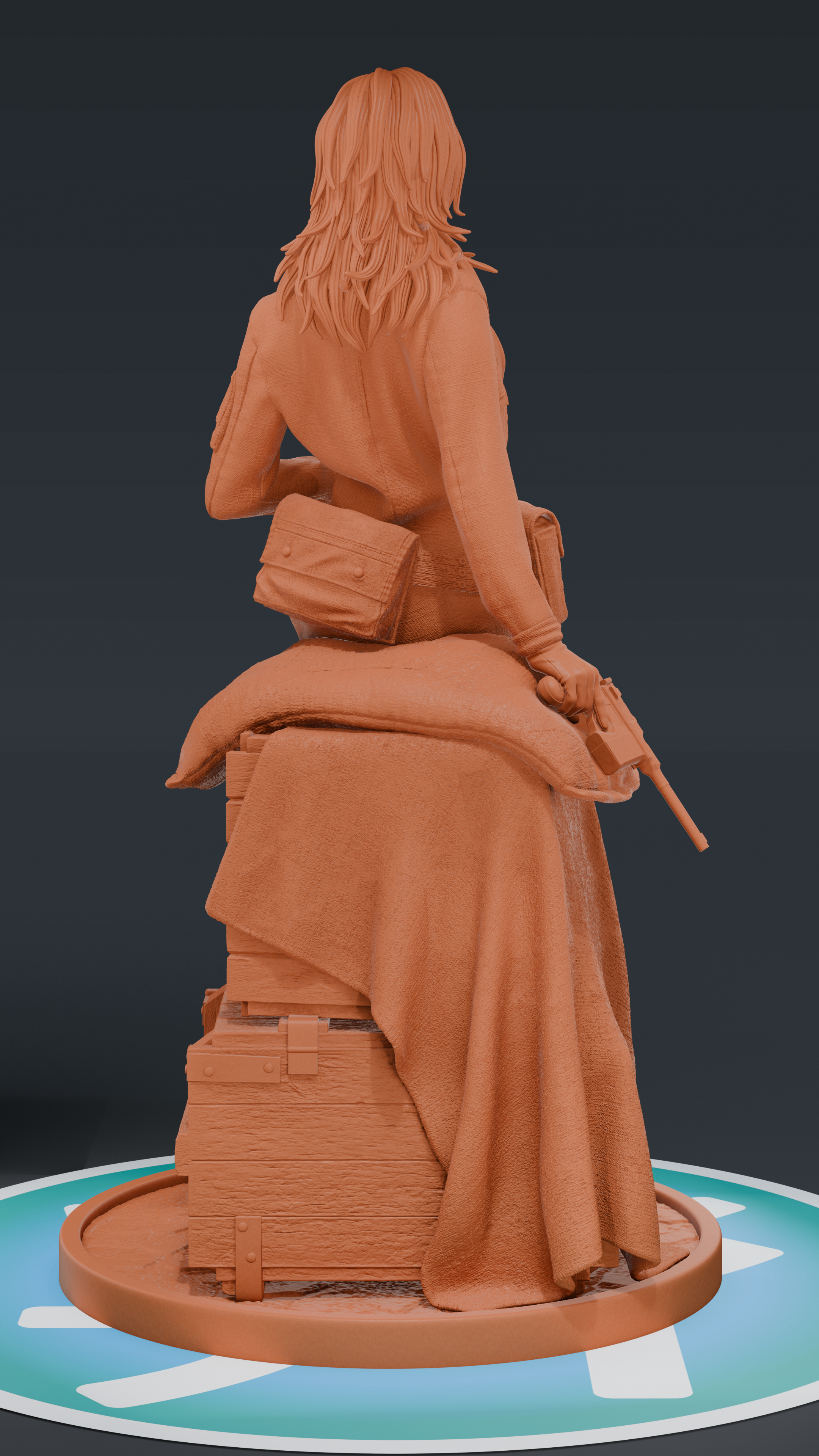 Eva - Metal Gear Solid Delta | Custom Statue 3D printed figure