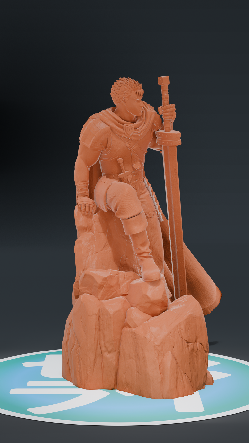 Guts (The Golden Age Arc) - Berserk | Custom Statue 3D printed figure