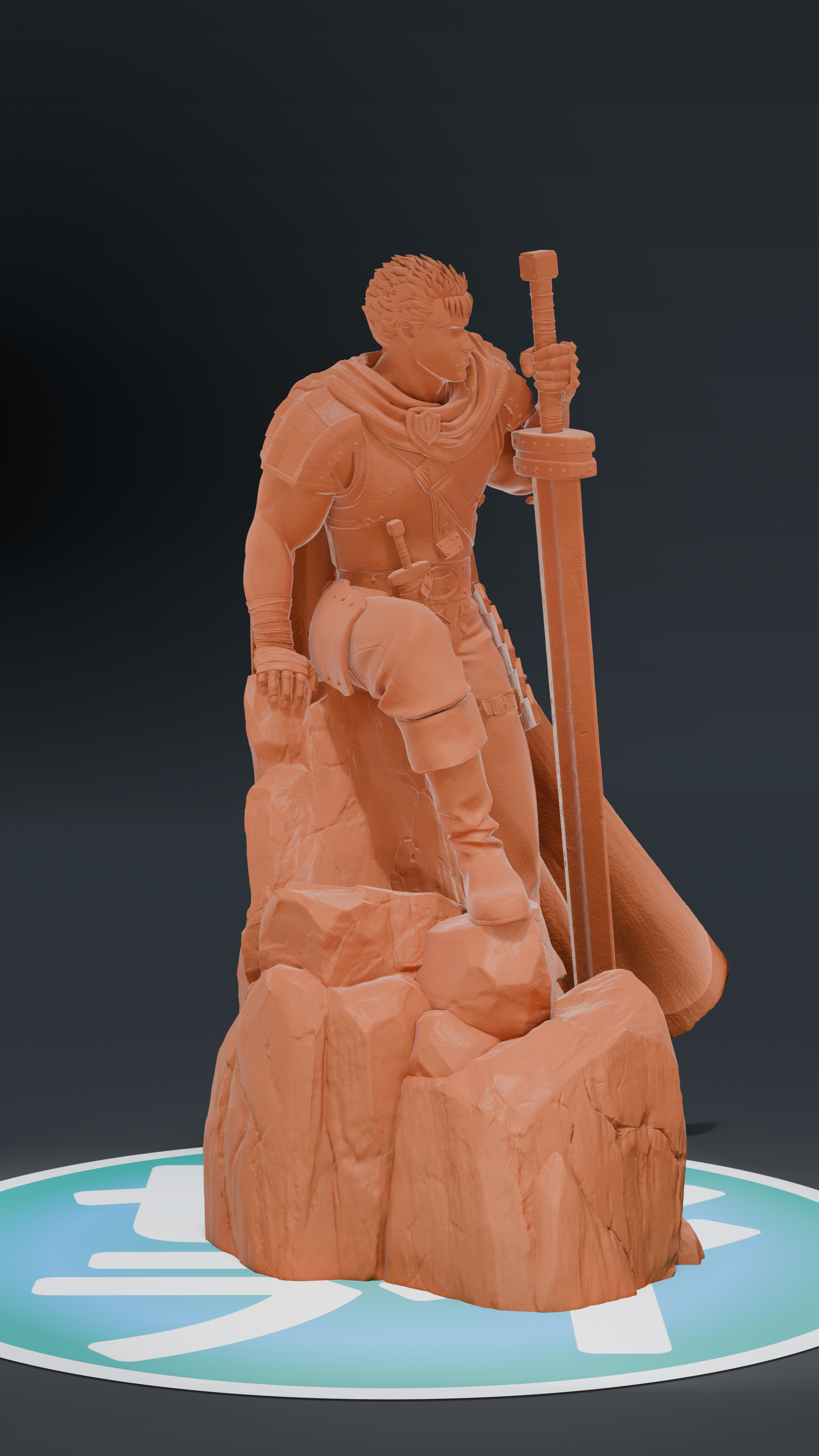 Guts (The Golden Age Arc) - Berserk | Custom Statue 3D printed figure