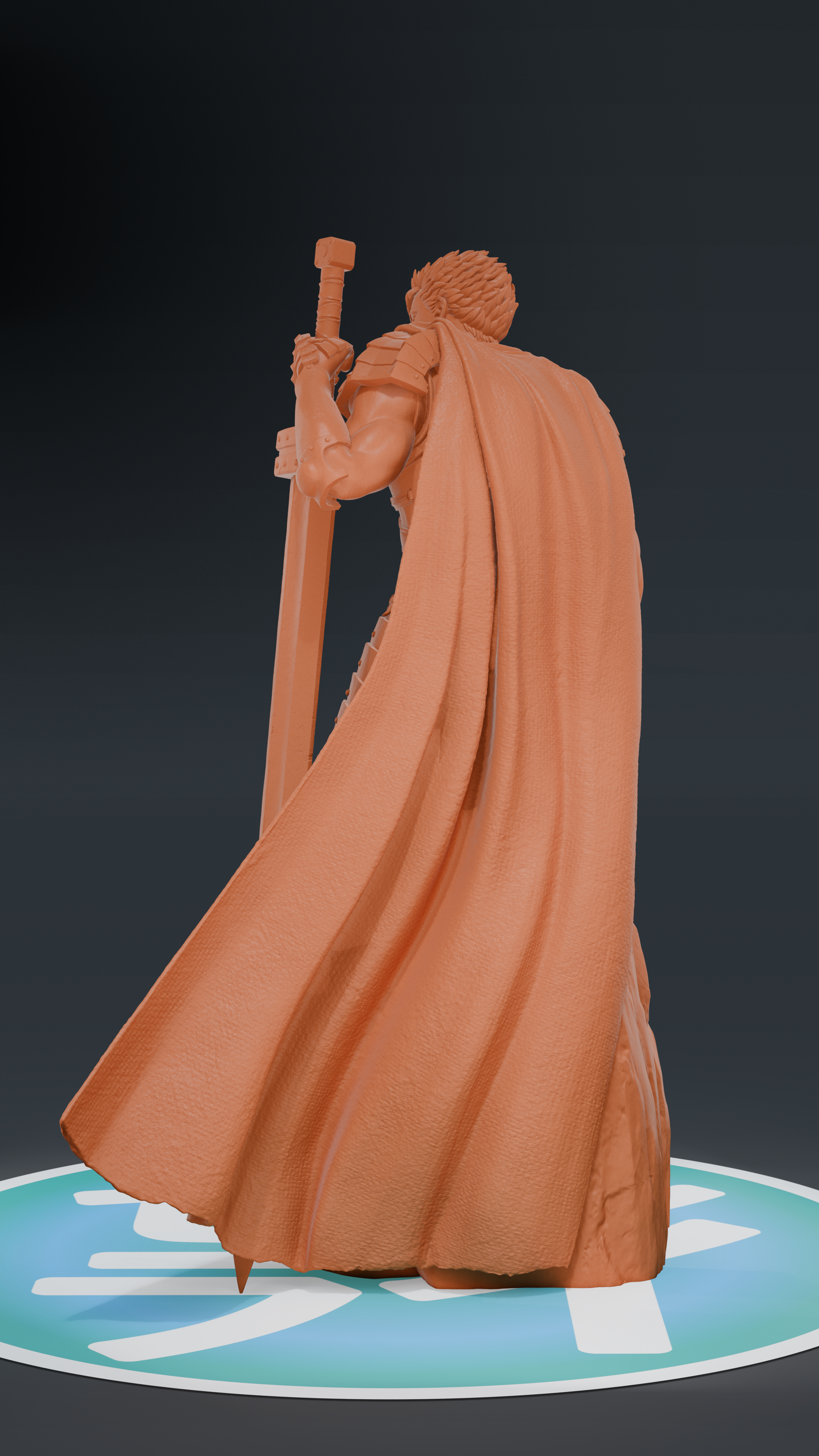 Guts (The Golden Age Arc) - Berserk | Custom Statue 3D printed figure