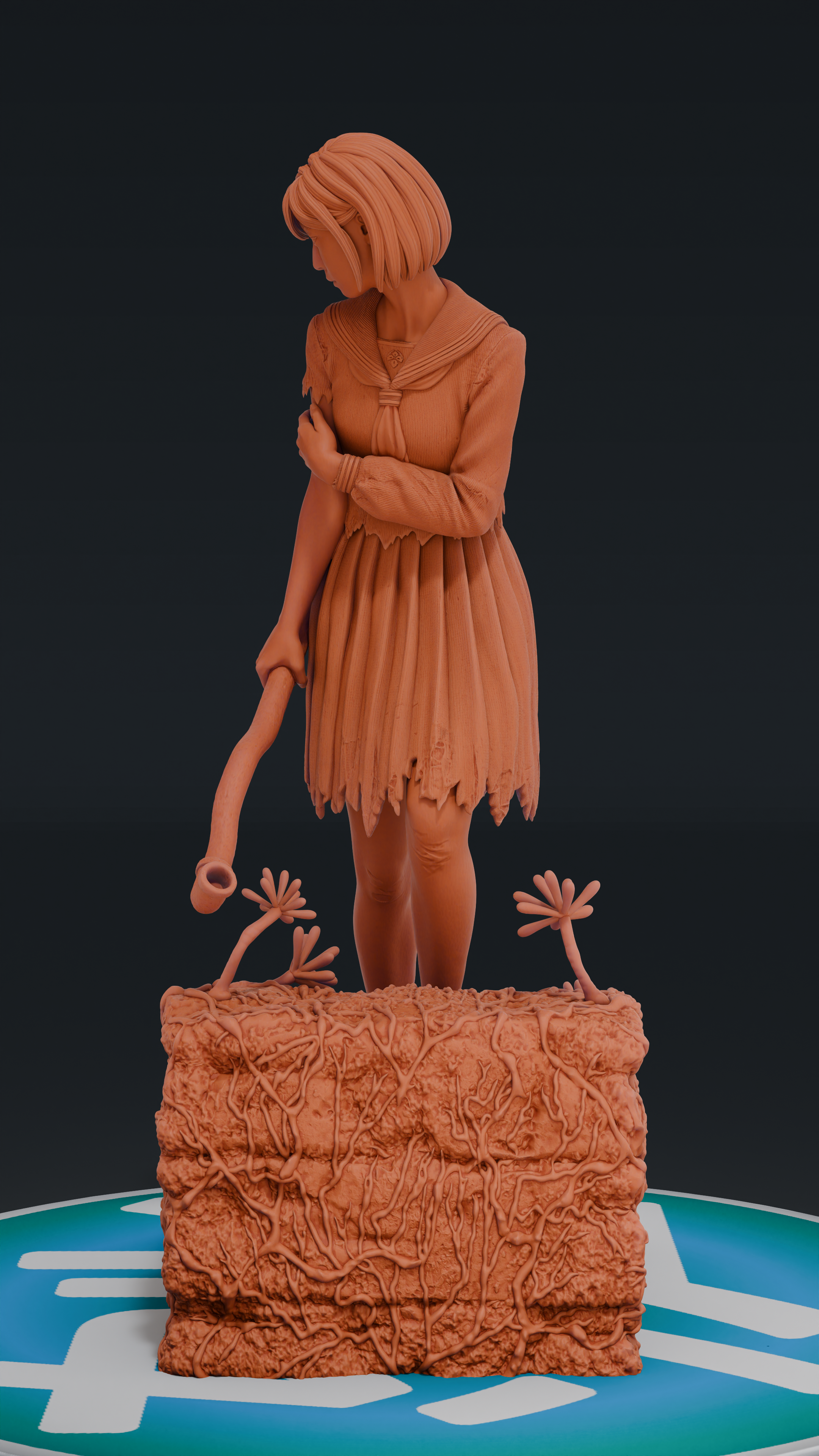 Hinako - Silent Hill F | Custom Statue 3D printed figure