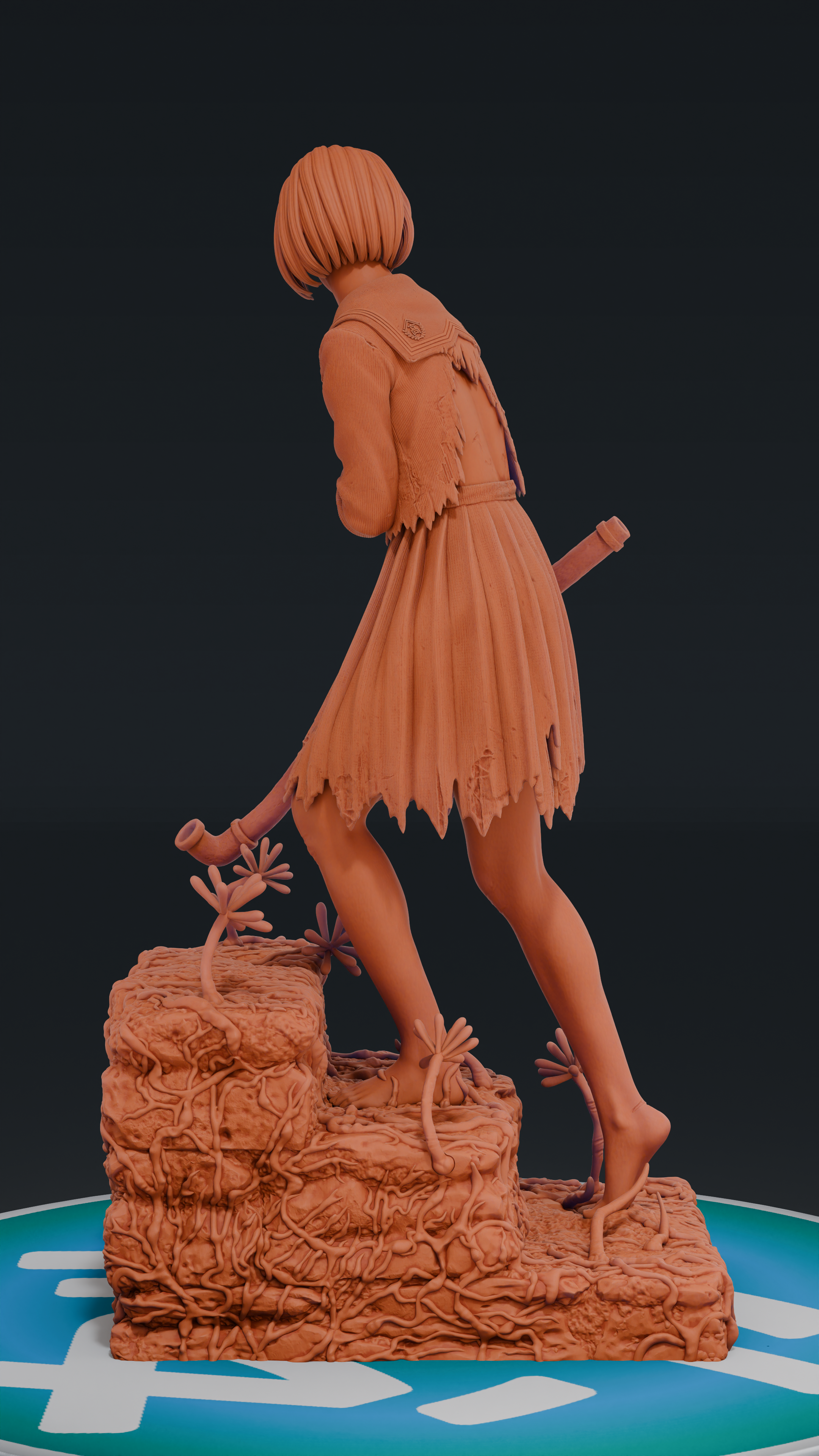 Hinako - Silent Hill F | Custom Statue 3D printed figure