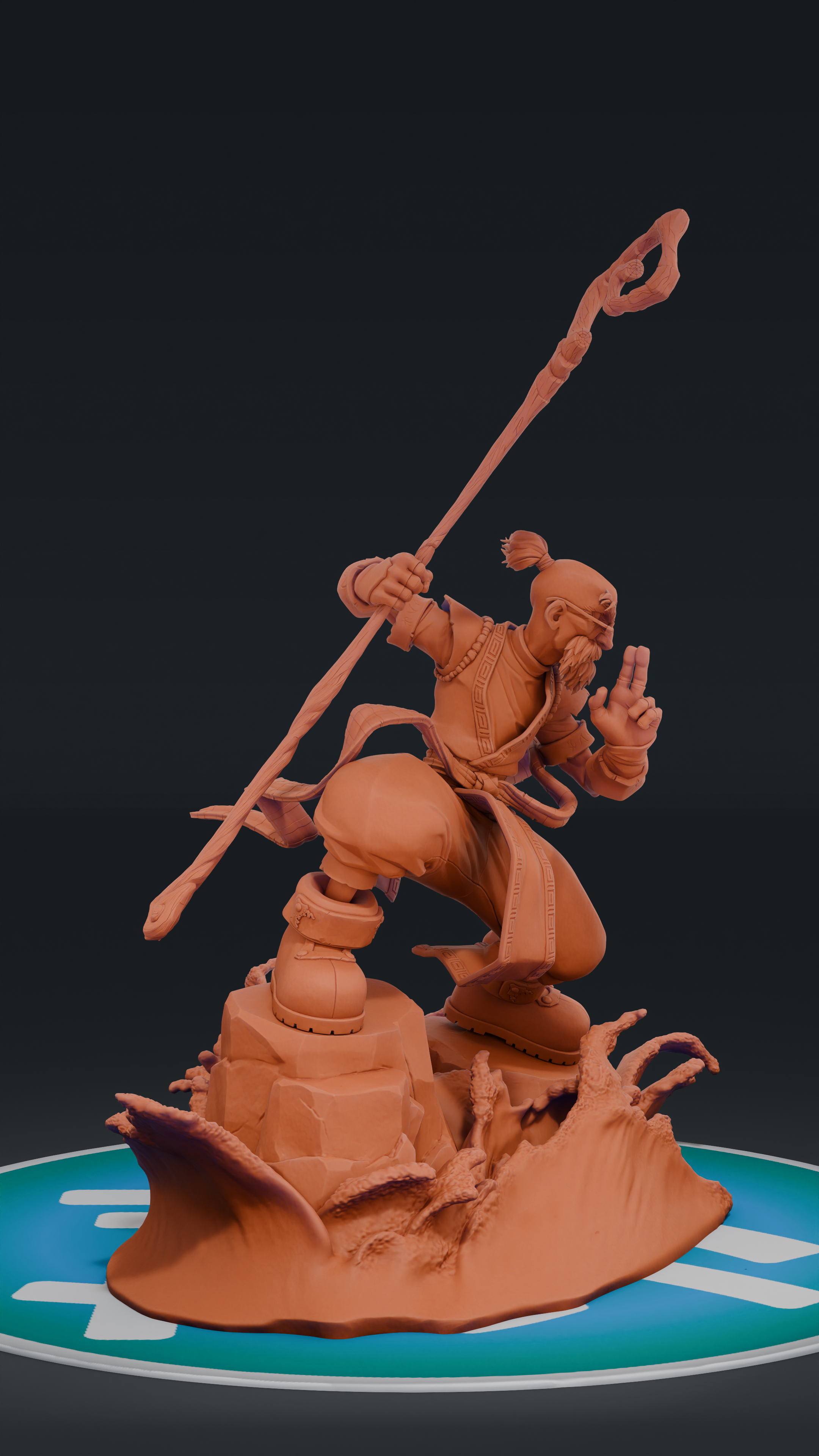 Knolan - Battle Chasers | Custom Statue 3D printed figure