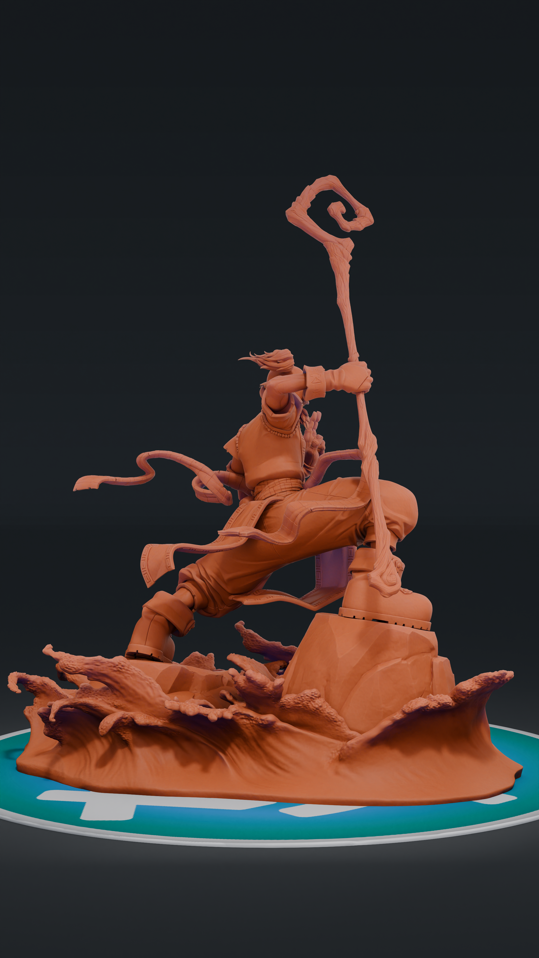 Knolan - Battle Chasers | Custom Statue 3D printed figure