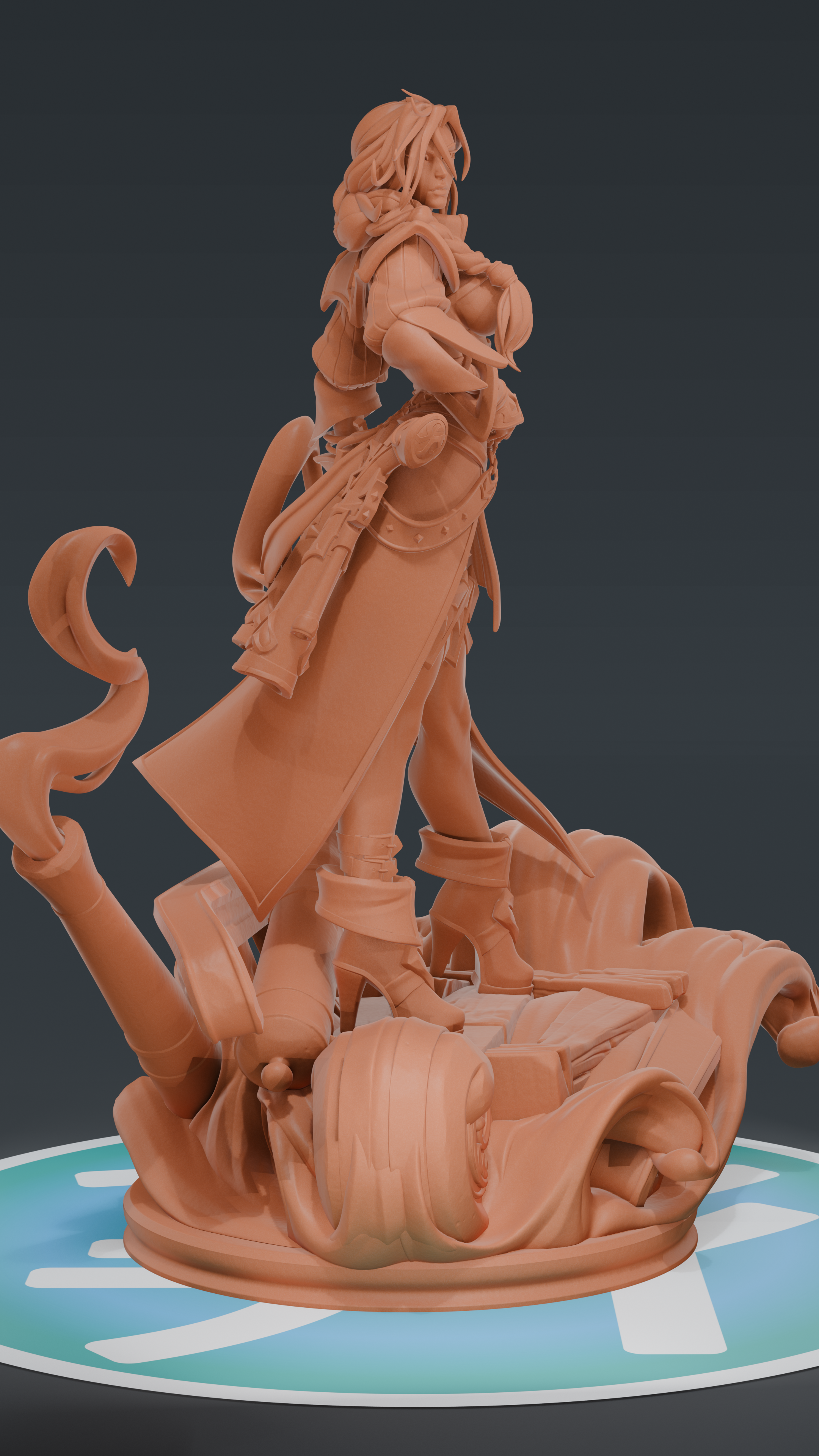 Miss Fortune - League of Legends | Custom Statue 3D printed figure