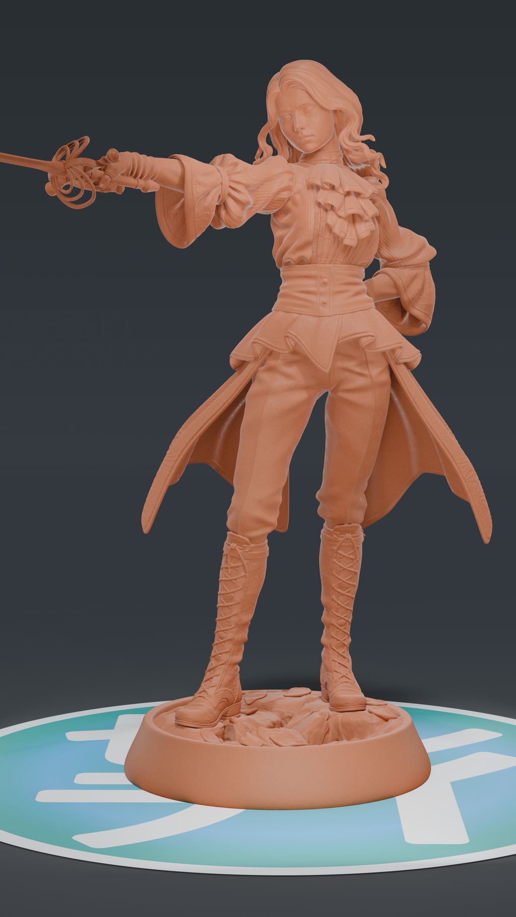 Real Maelle - Expedition 33 | Custom Statue 3D printed figure