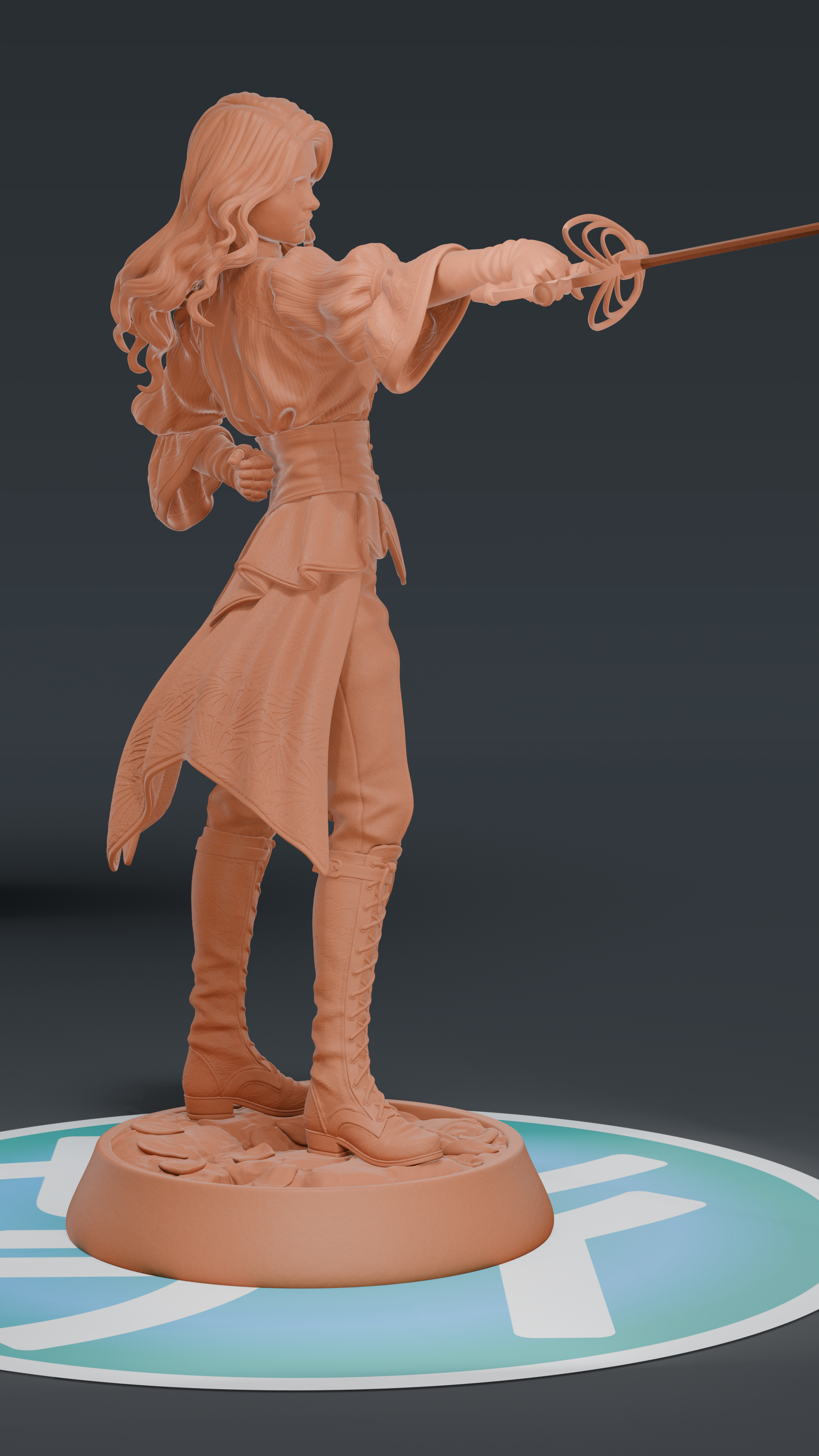 Real Maelle - Expedition 33 | Custom Statue 3D printed figure