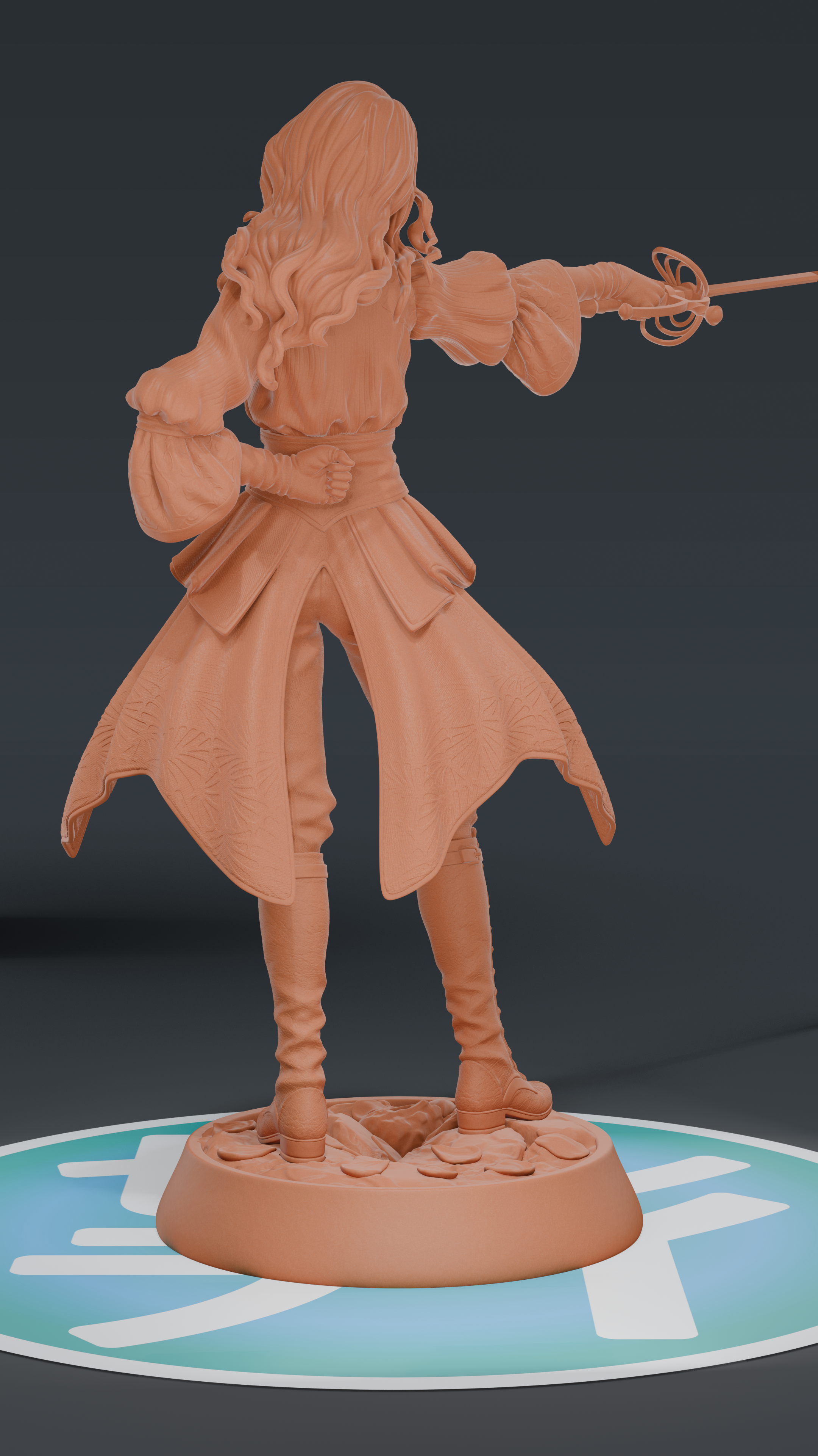 Real Maelle - Expedition 33 | Custom Statue 3D printed figure
