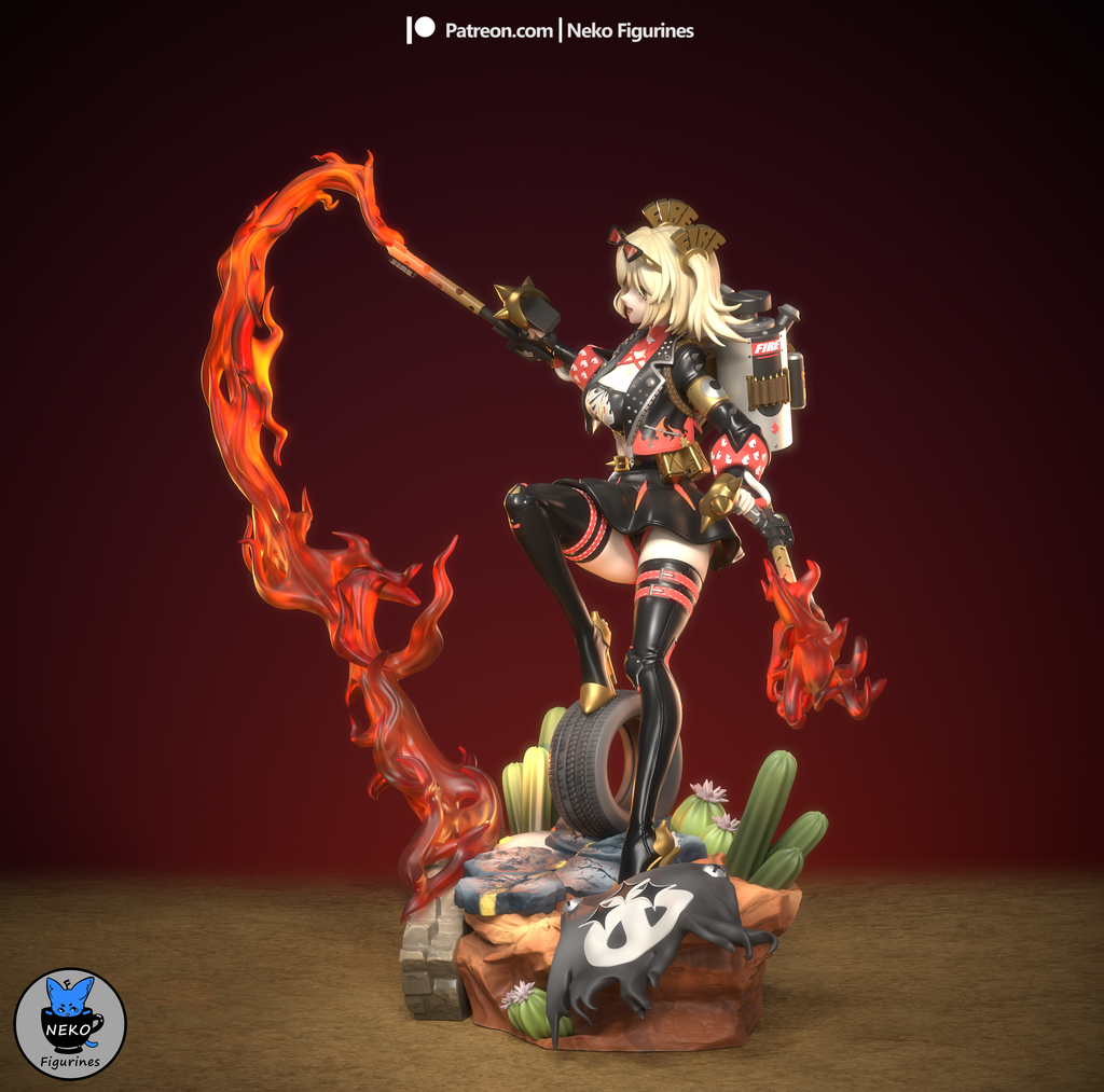 Burnice - Zenless Zone Zero ZZZ | Custom Statue 3D printed figure