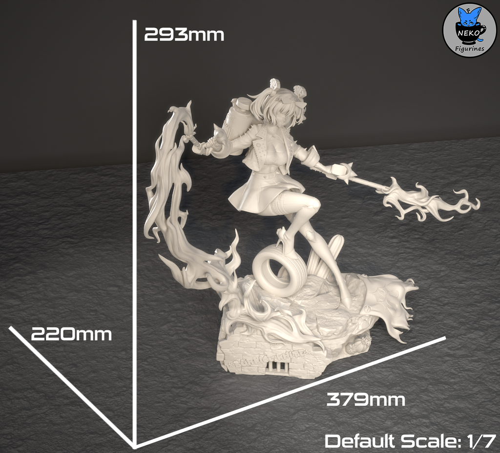 Burnice - Zenless Zone Zero ZZZ | Custom Statue 3D printed figure