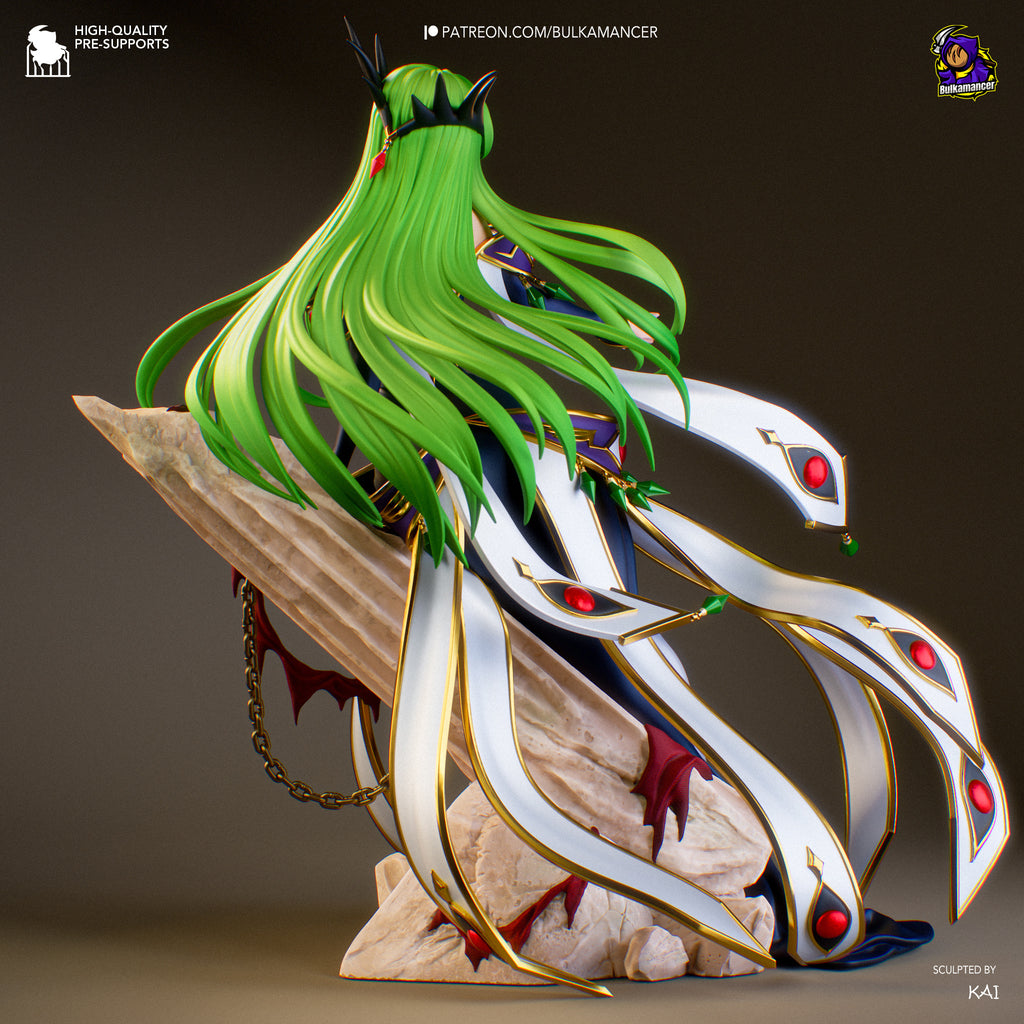 Empress C.C. - Code Geass | Custom Statue 3D printed figure