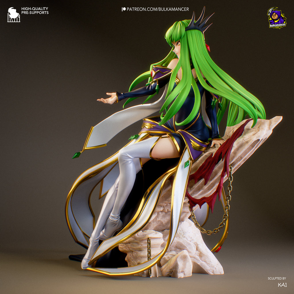 Empress C.C. - Code Geass | Custom Statue 3D printed figure