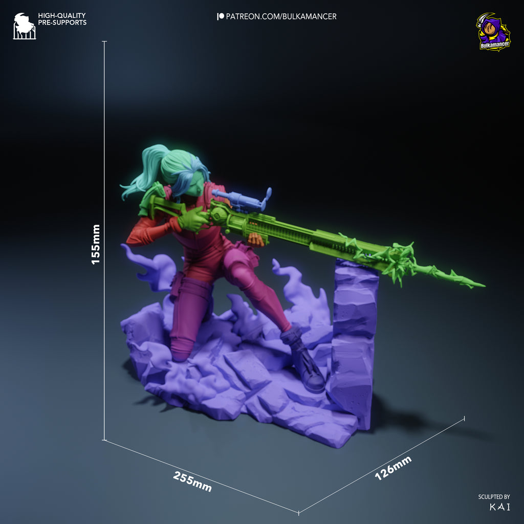Caitlyn - Arcane League of Legends | Custom Statue 3D printed figure