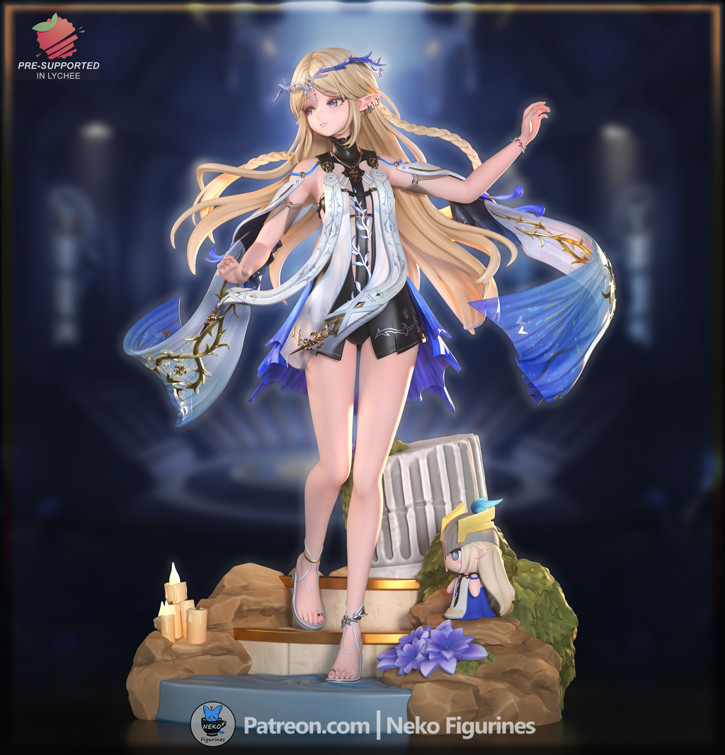 Cartethyia - Wuthering Waves | Custom Statue 3D printed figure