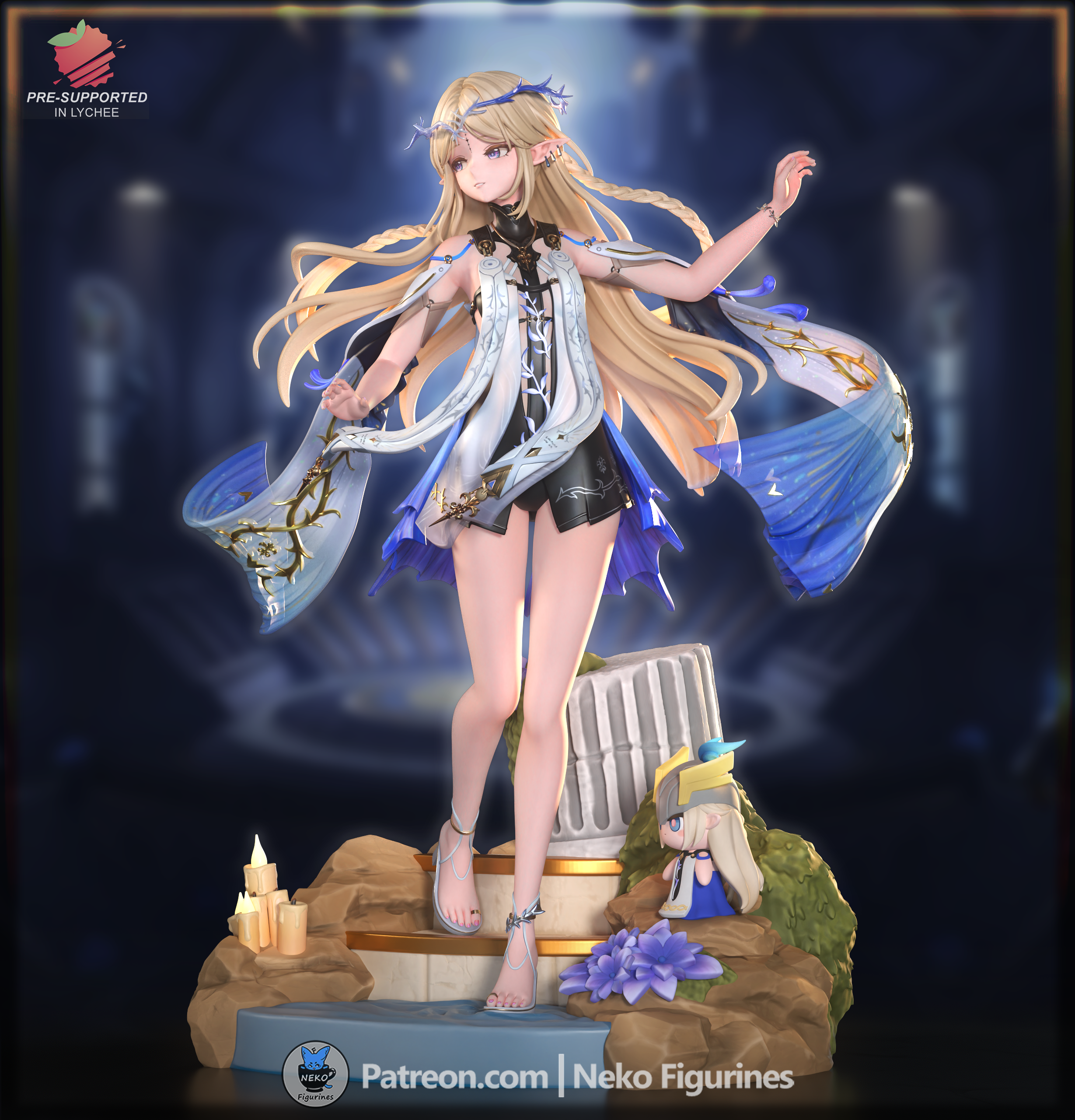 Cartethyia - Wuthering Waves | Custom Statue 3D printed figure