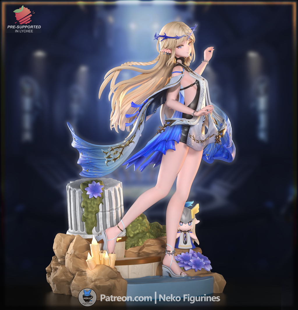 Cartethyia - Wuthering Waves | Custom Statue 3D printed figure