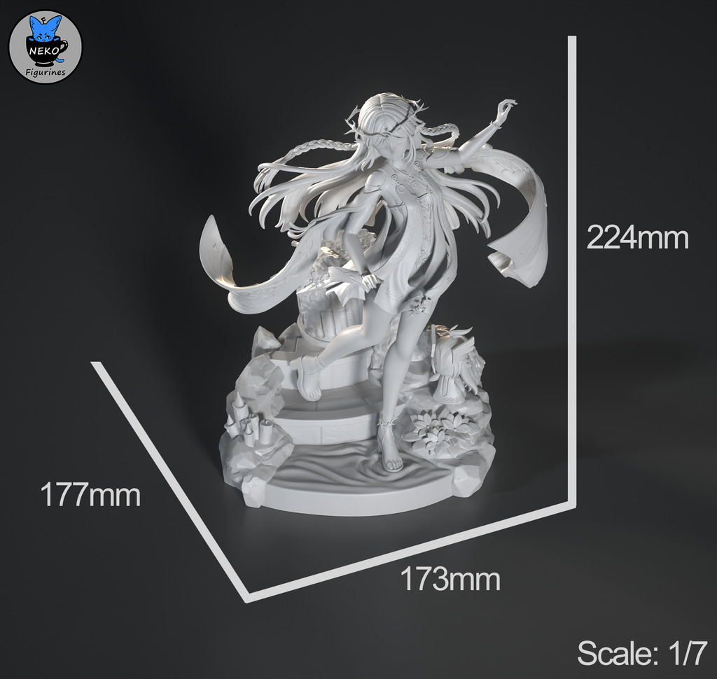 Cartethyia - Wuthering Waves | Custom Statue 3D printed figure