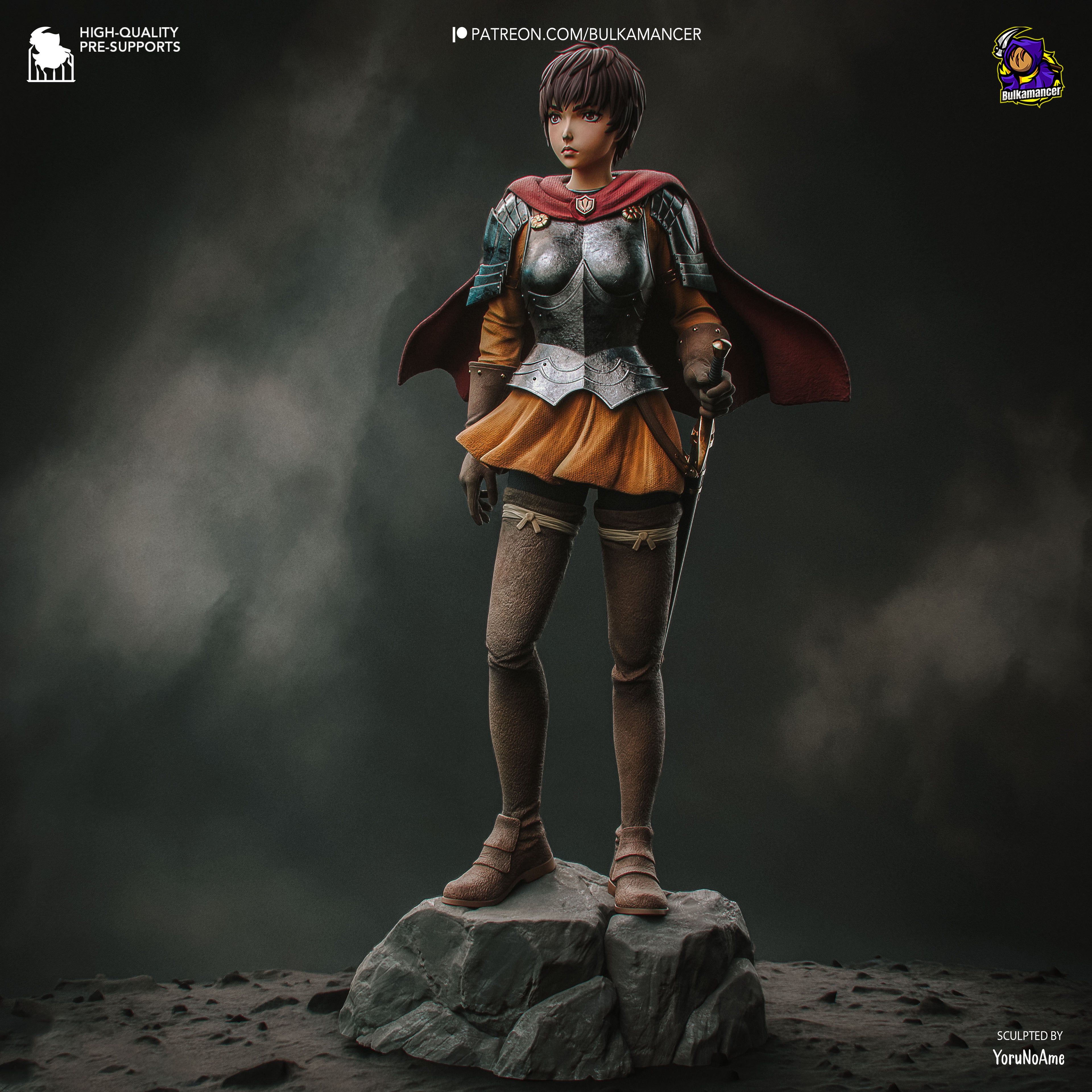 Casca (The Golden Age Arc) - Berserk | Custom Statue 3D printed figure