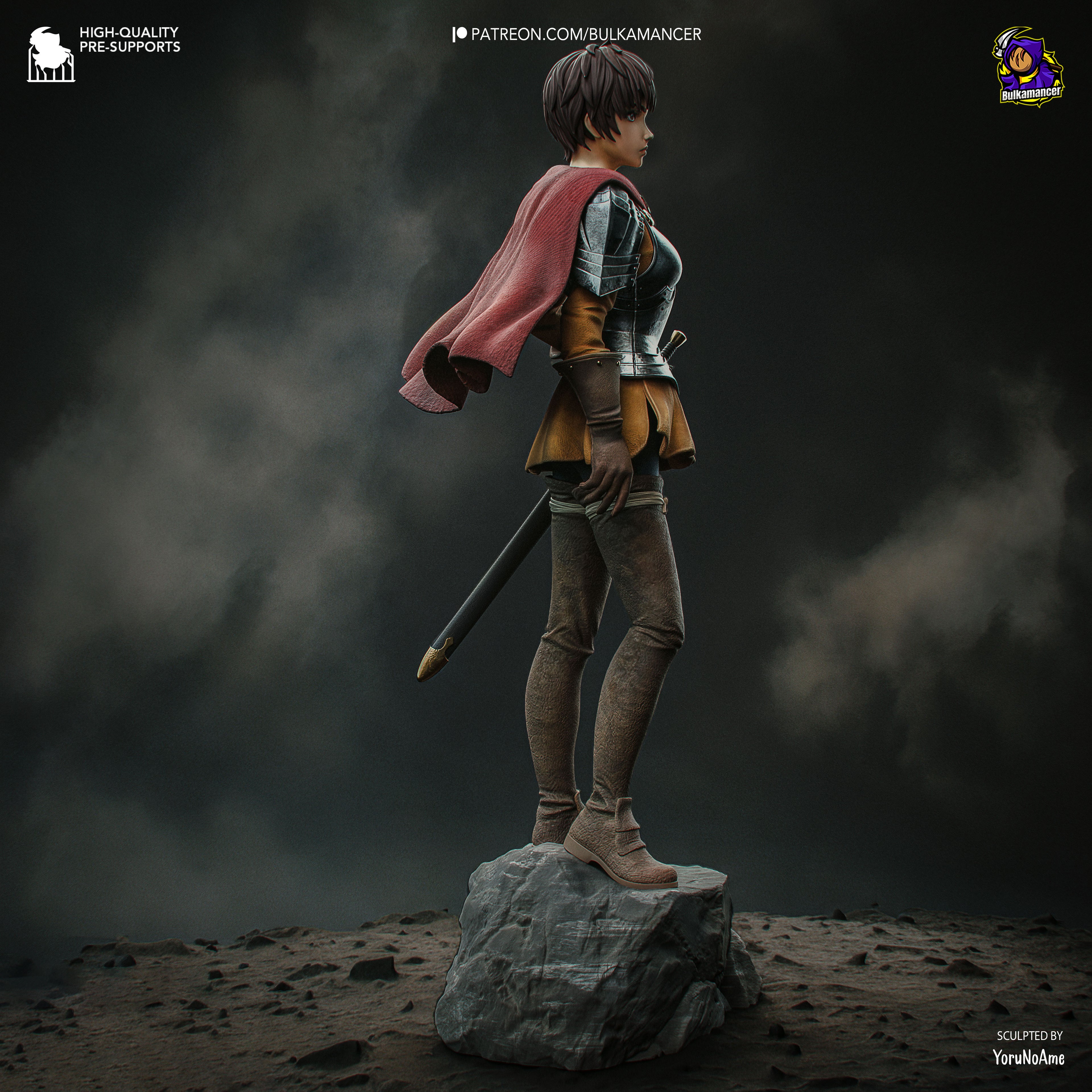 Casca (The Golden Age Arc) - Berserk | Custom Statue 3D printed figure