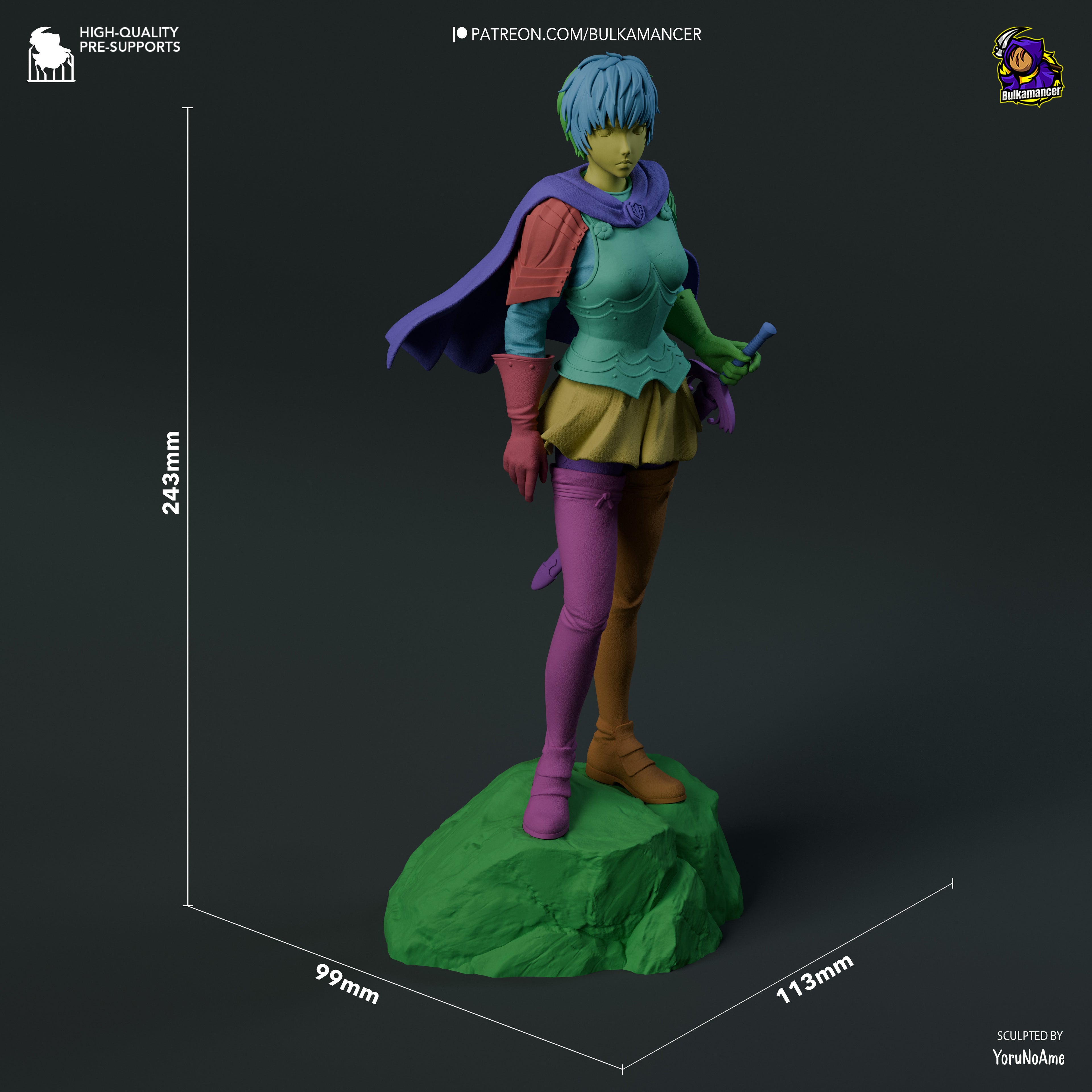 Casca (The Golden Age Arc) - Berserk | Custom Statue 3D printed figure