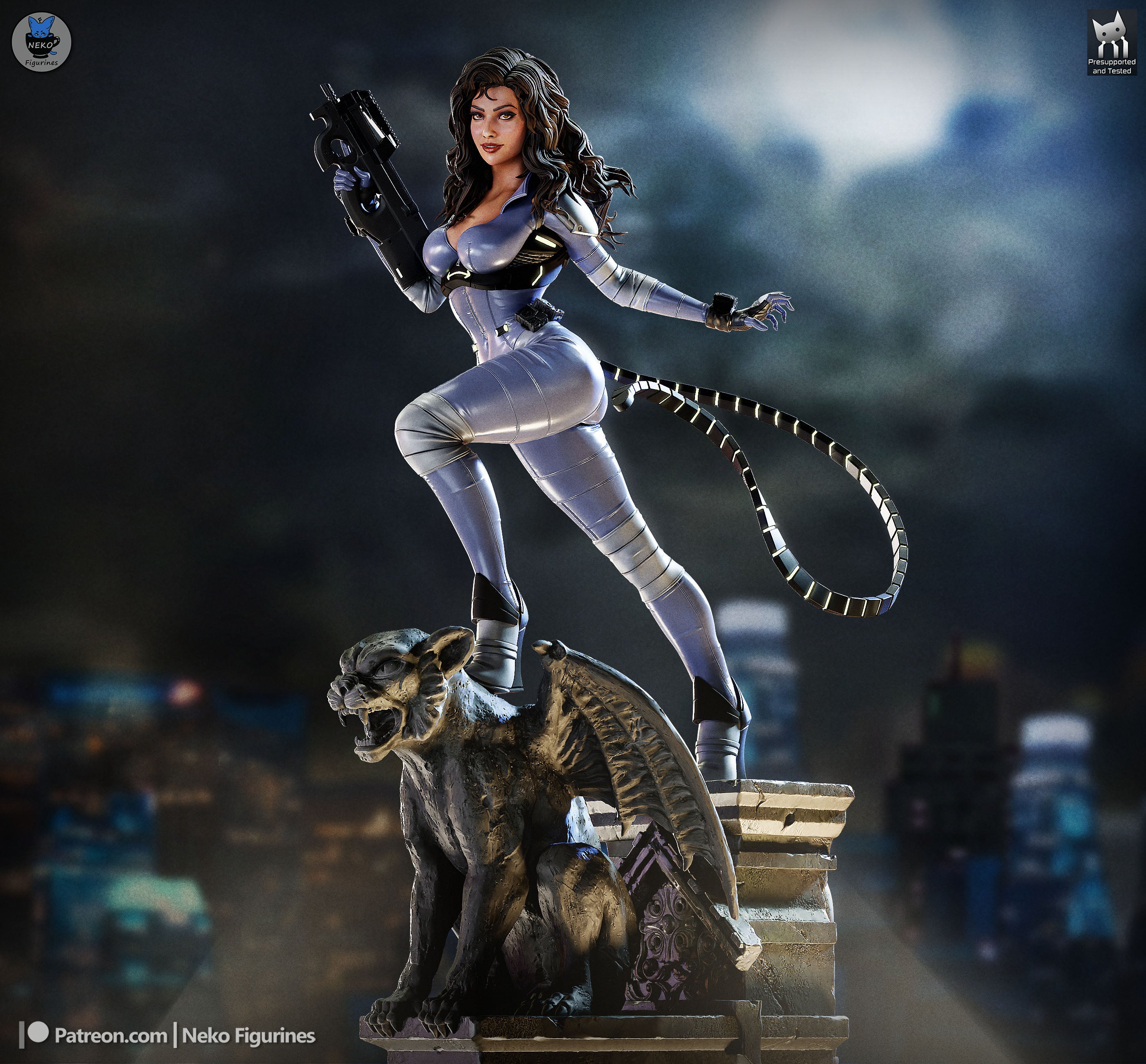 Absolute Catwoman - DC | Custom Statue 3D printed figure