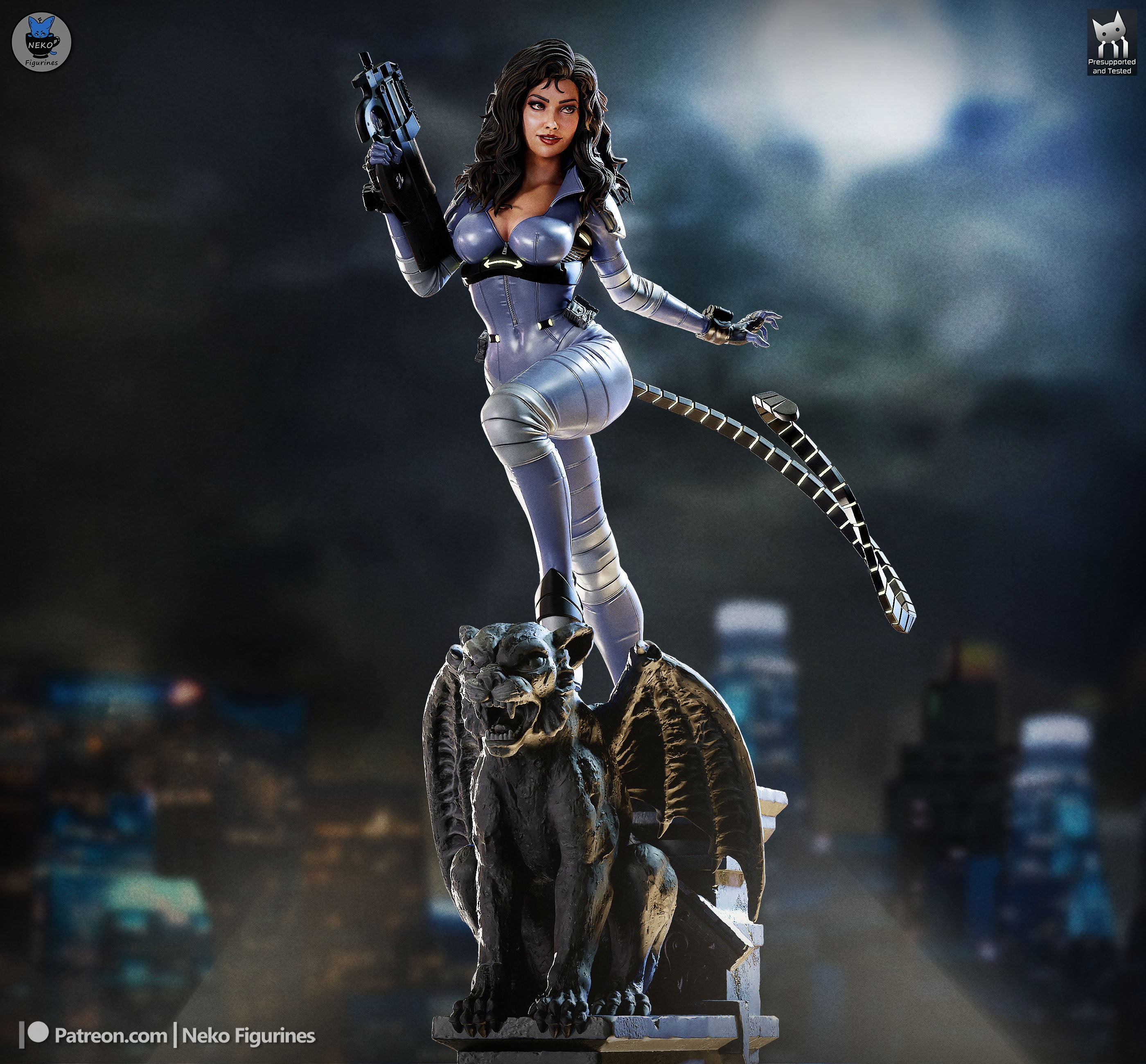 Absolute Catwoman - DC | Custom Statue 3D printed figure