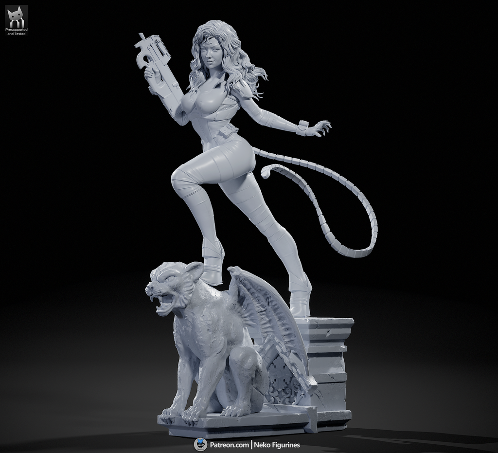 Absolute Catwoman - DC | Custom Statue 3D printed figure