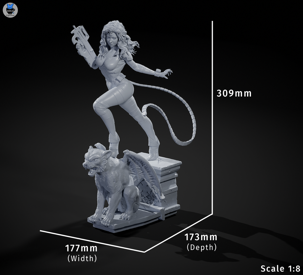 Absolute Catwoman - DC | Custom Statue 3D printed figure