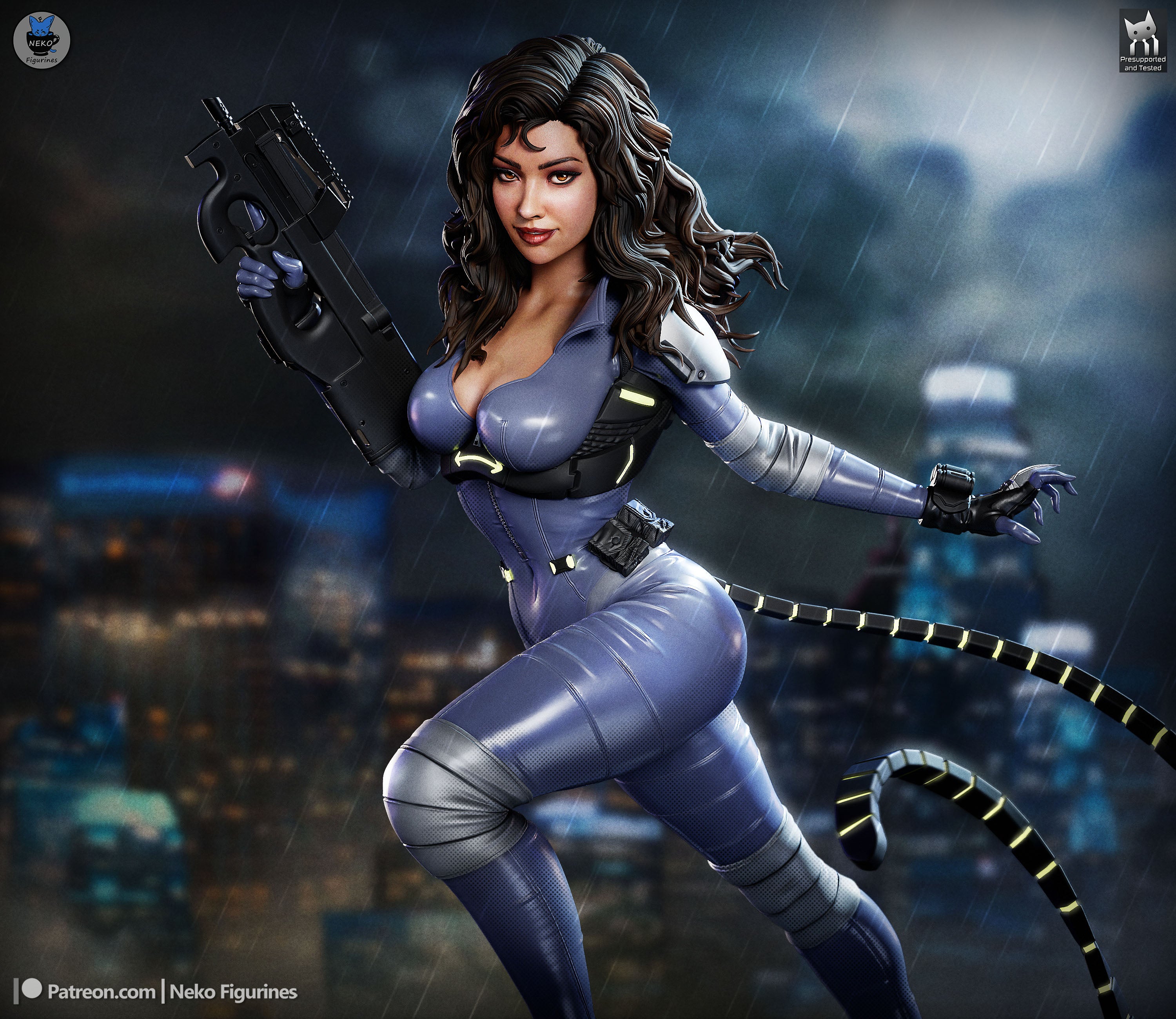 Absolute Catwoman - DC | Custom Statue 3D printed figure