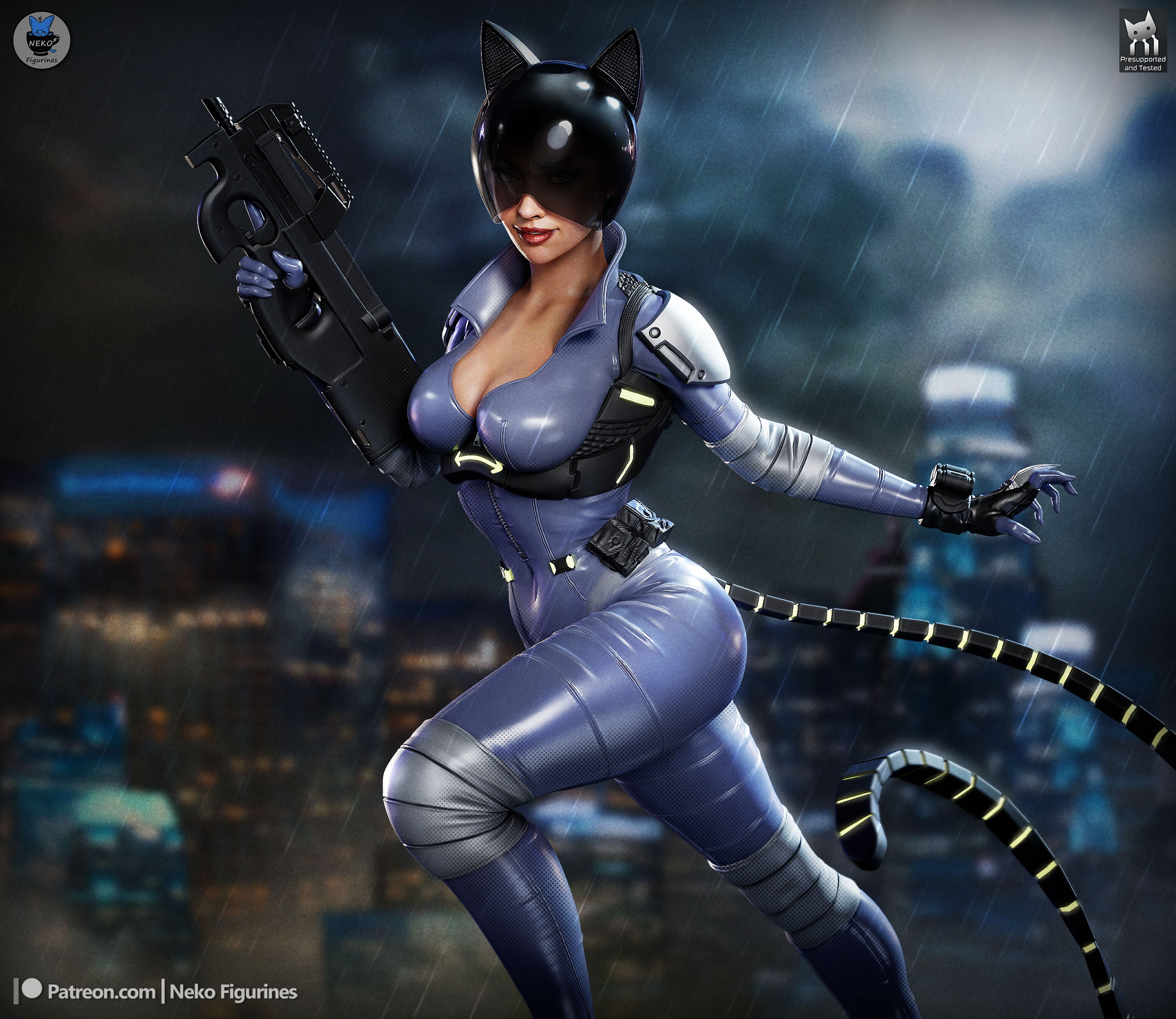 Absolute Catwoman - DC | Custom Statue 3D printed figure