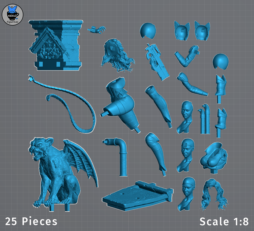 Absolute Catwoman - DC | Custom Statue 3D printed figure