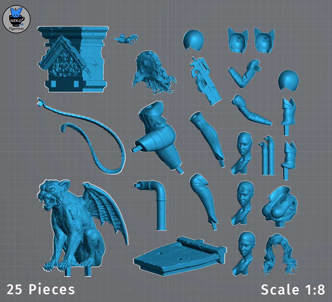 Absolute Catwoman - DC | Custom Statue 3D printed figure