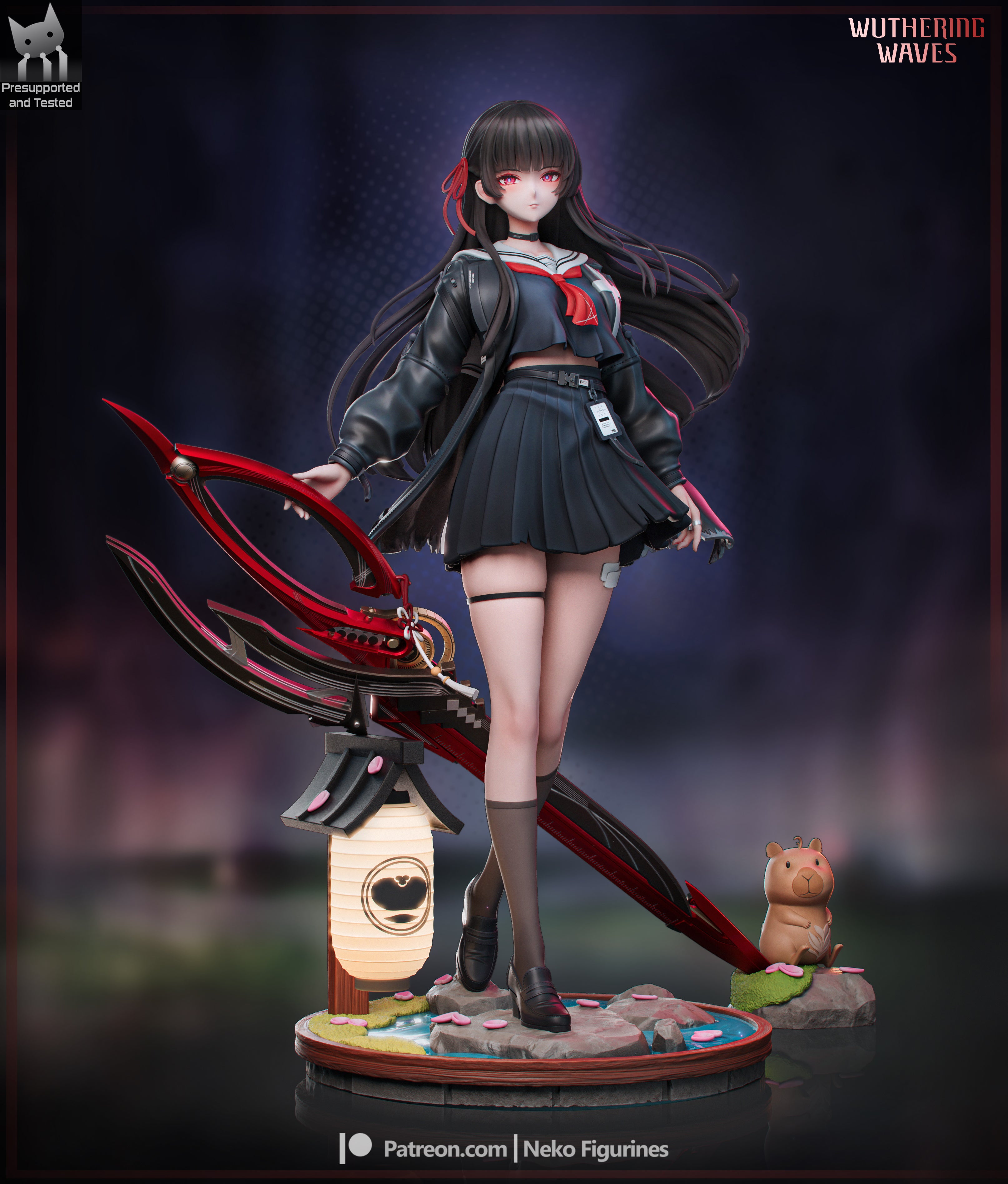 Chisa - Wuthering Waves | Custom Statue 3D printed figure