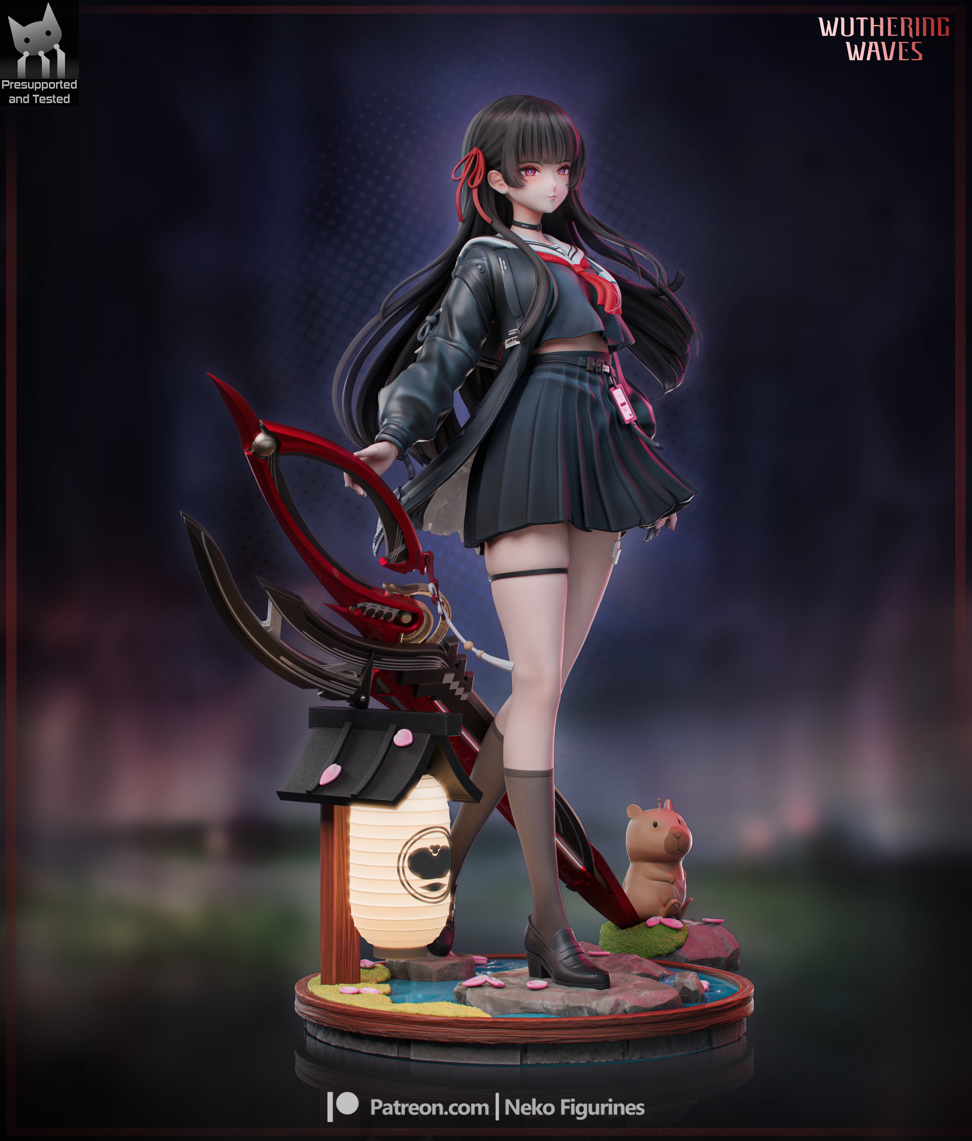 Chisa - Wuthering Waves | Custom Statue 3D printed figure