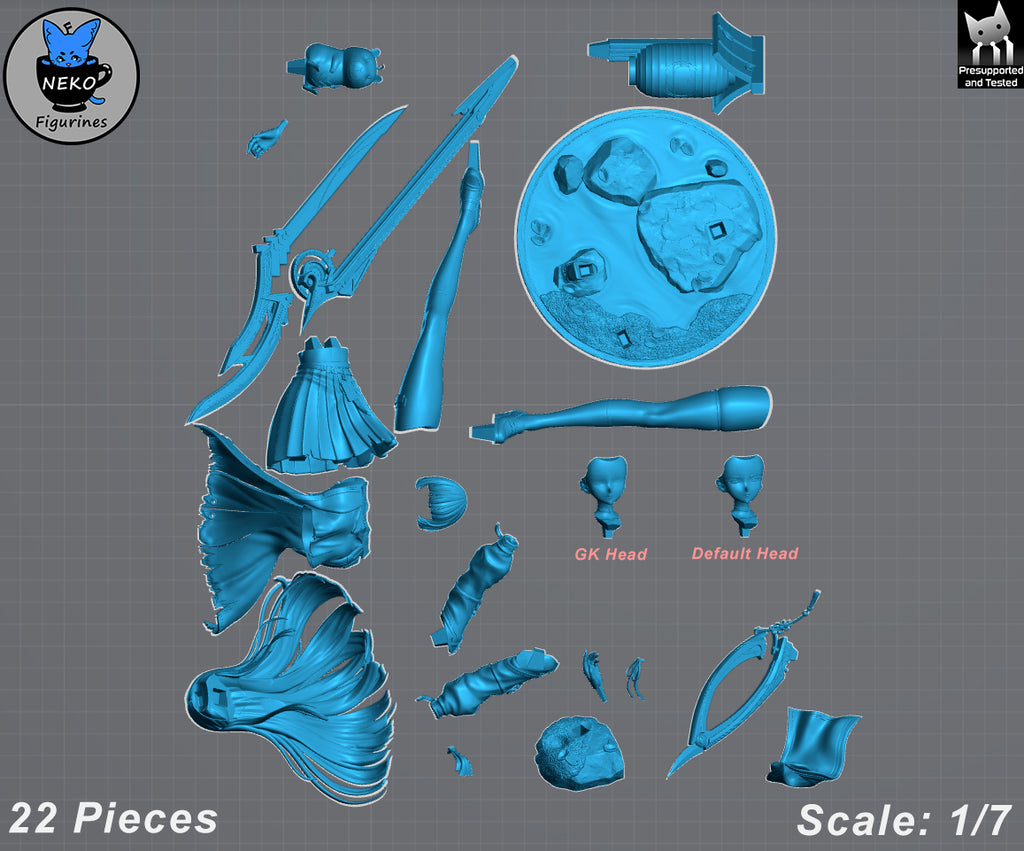 Chisa - Wuthering Waves | Custom Statue 3D printed figure