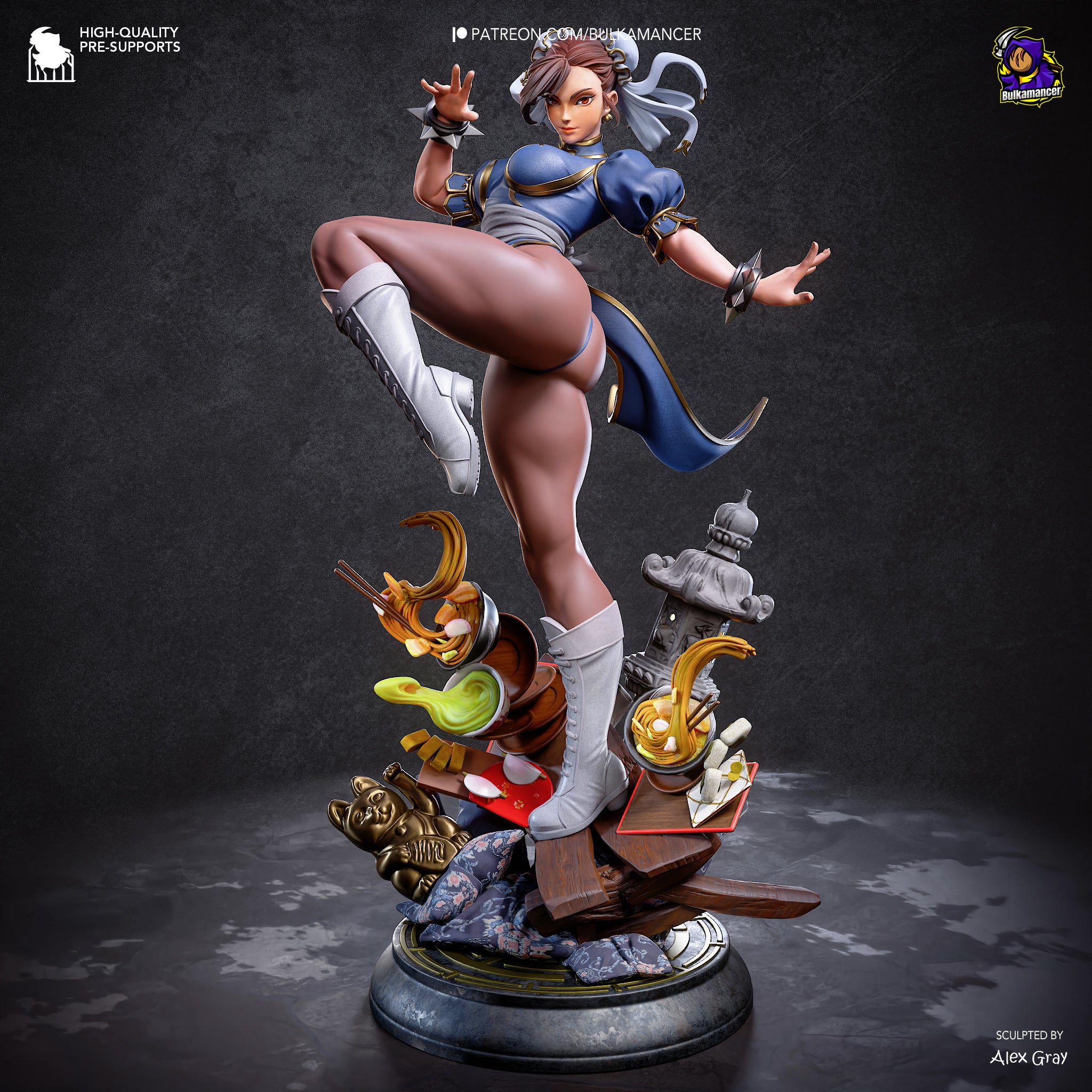 Chun-Li - Street Fighter | Custom Statue 3D printed figure