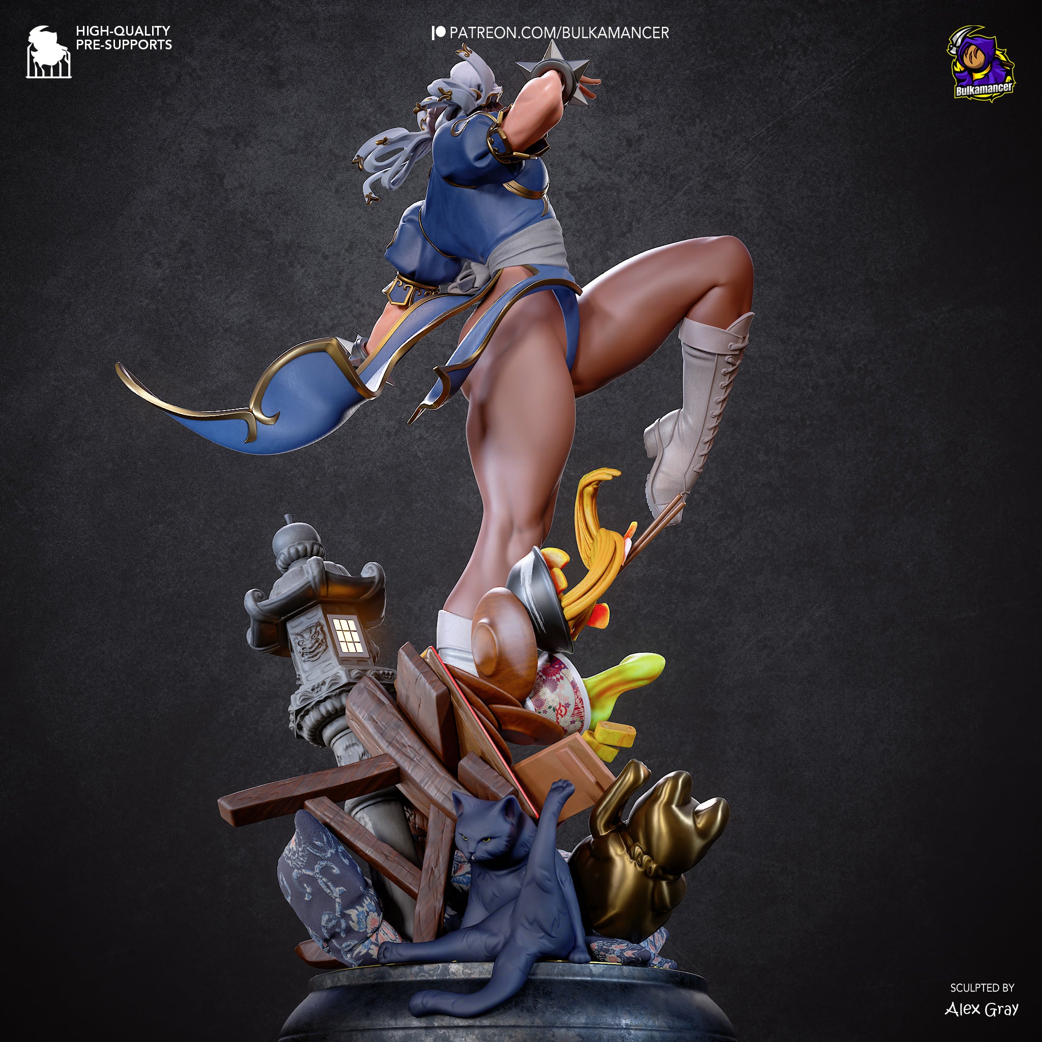 Chun-Li - Street Fighter | Custom Statue 3D printed figure