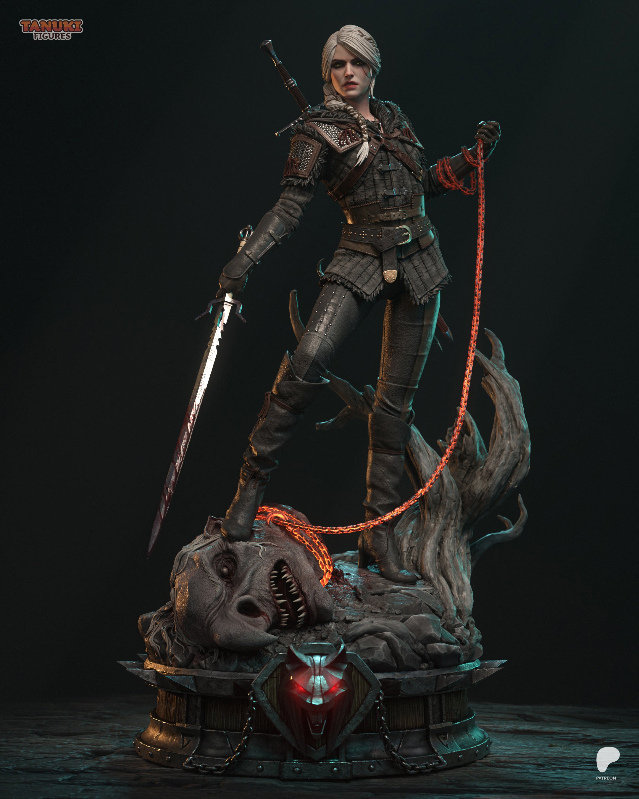 Ciri - The Witcher 4 | Custom Statue 3D printed figure