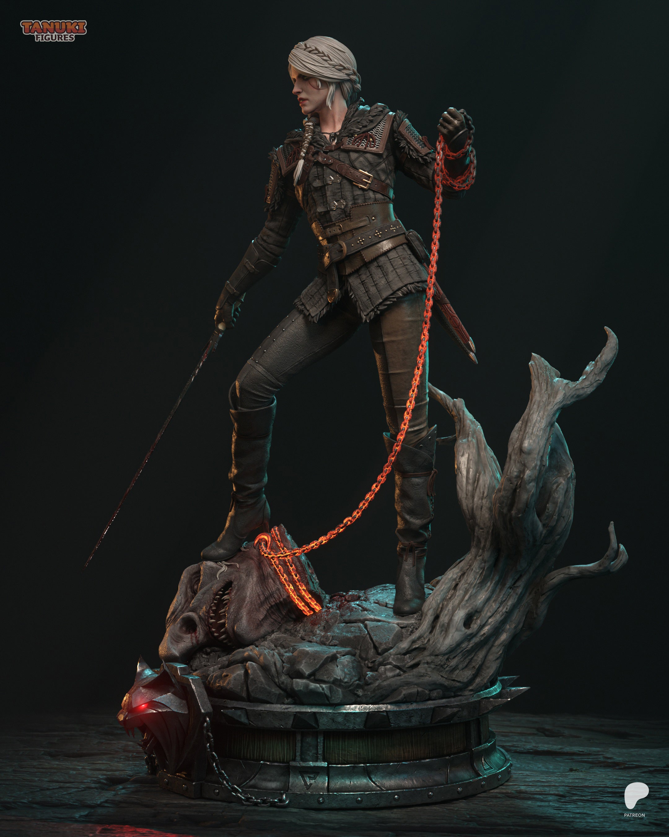 Ciri - The Witcher 4 | Custom Statue 3D printed figure